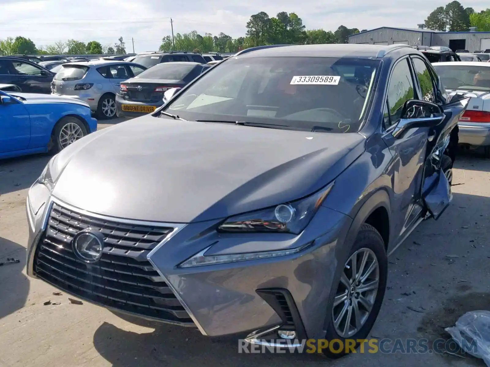 2 Photograph of a damaged car JTJYARBZ9K2137670 LEXUS NX 300 2019