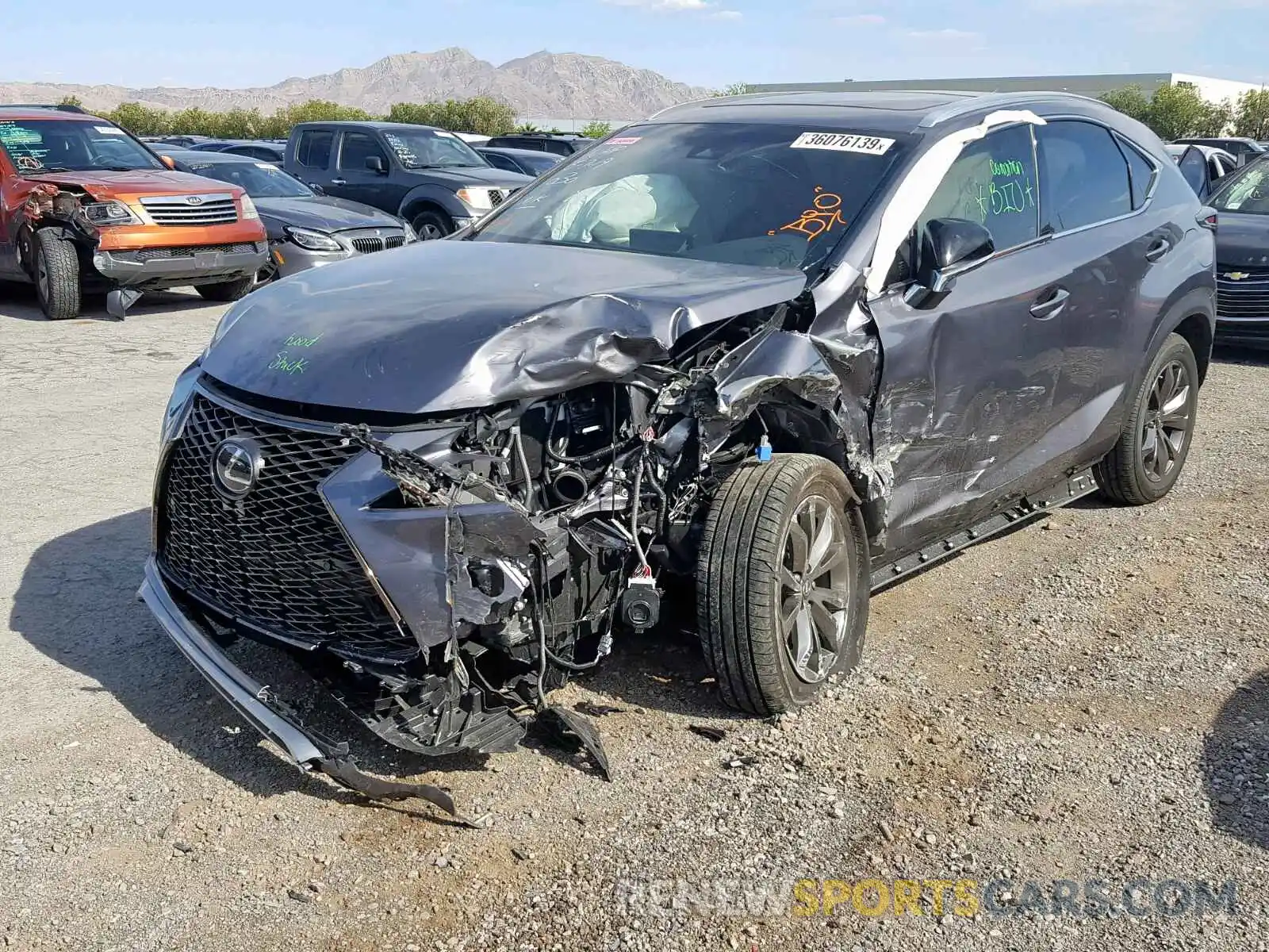 2 Photograph of a damaged car JTJYARBZ9K2151164 LEXUS NX 300 2019