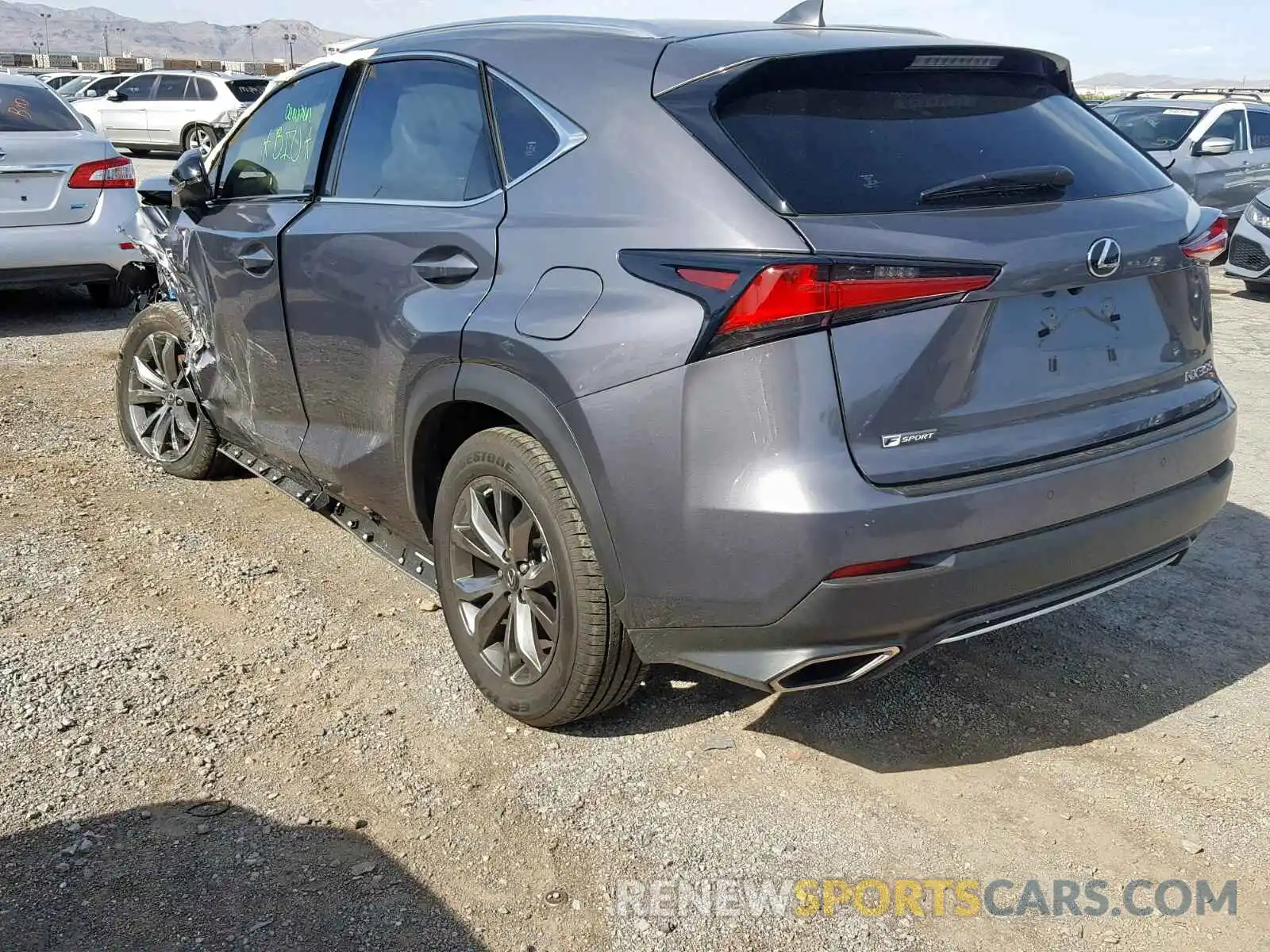 3 Фотография поврежденного автомобиля JTJYARBZ9K2151164 LEXUS NX 300 2019