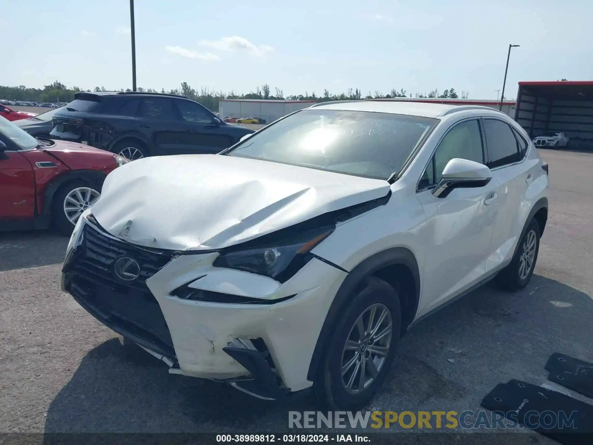 2 Photograph of a damaged car JTJYARBZXK2119307 LEXUS NX 300 2019