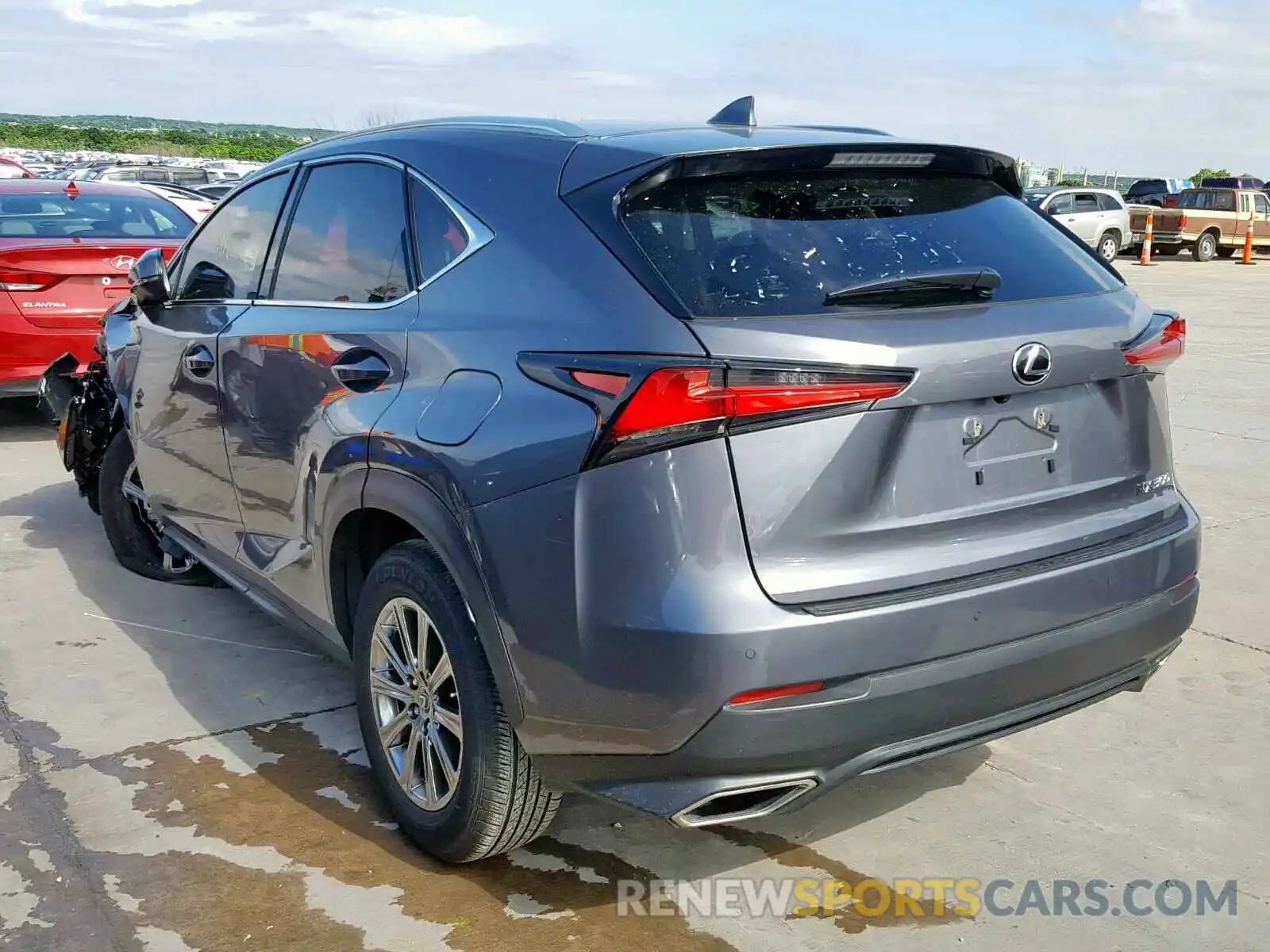 3 Фотография поврежденного автомобиля JTJYARBZXK2123339 LEXUS NX 300 2019