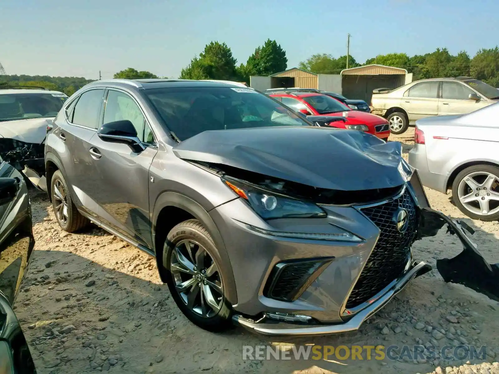 1 Photograph of a damaged car JTJYARBZXK2136348 LEXUS NX 300 2019