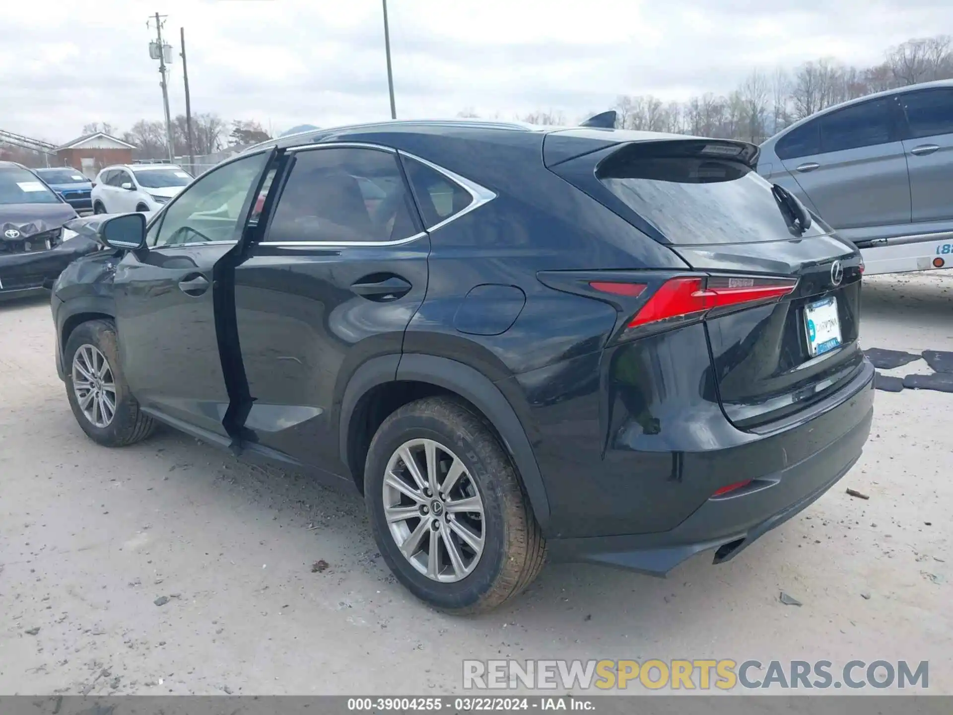 3 Фотография поврежденного автомобиля JTJAARBZ7L5012393 LEXUS NX 300 2020