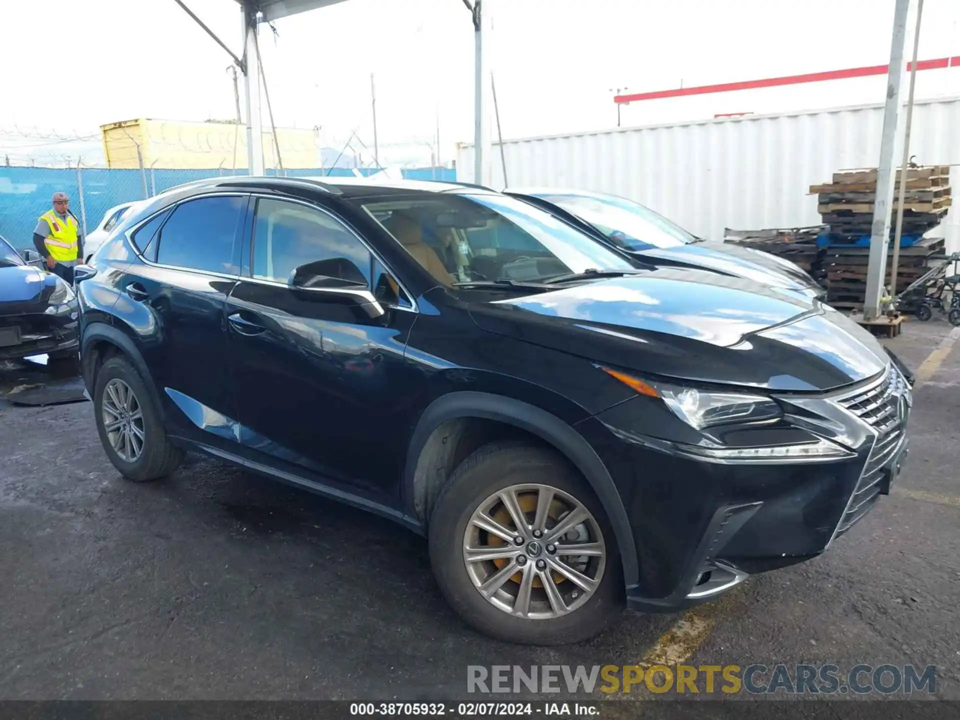 1 Photograph of a damaged car JTJAARBZ8L2173806 LEXUS NX 300 2020