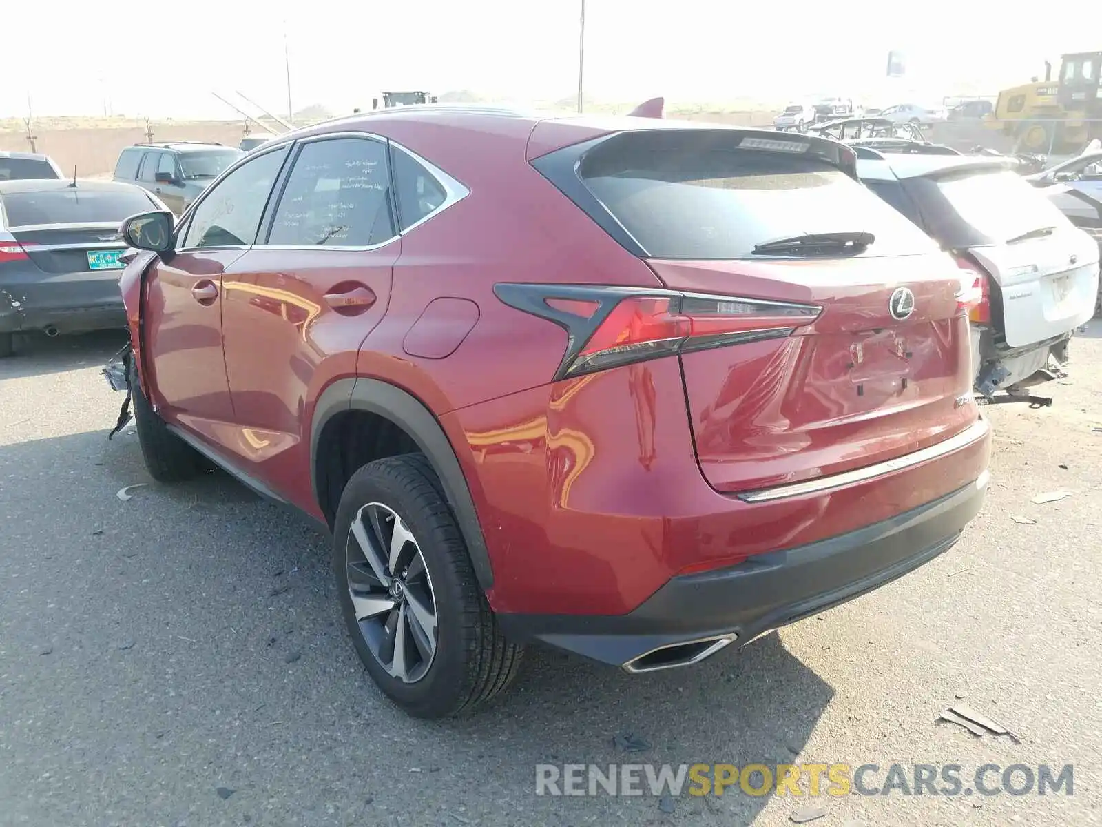 3 Фотография поврежденного автомобиля JTJDARBZ5L2162615 LEXUS NX 300 2020