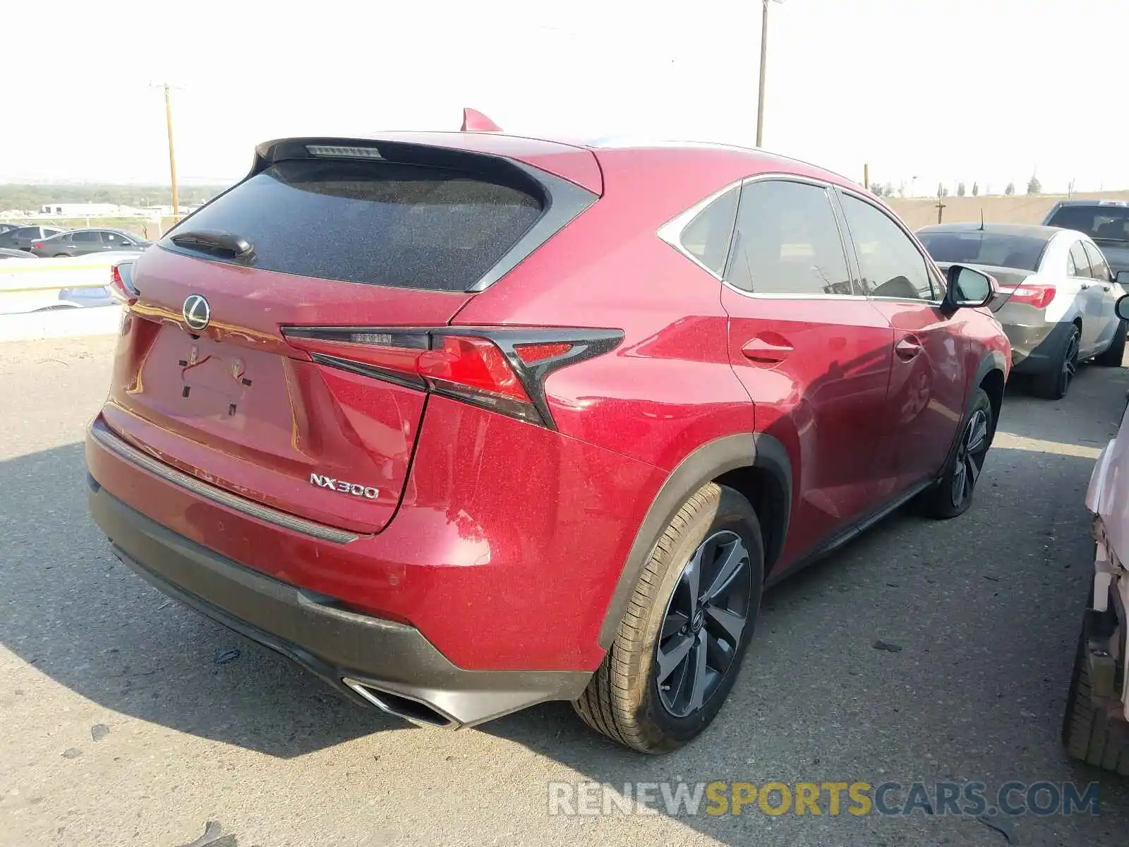 4 Фотография поврежденного автомобиля JTJDARBZ5L2162615 LEXUS NX 300 2020