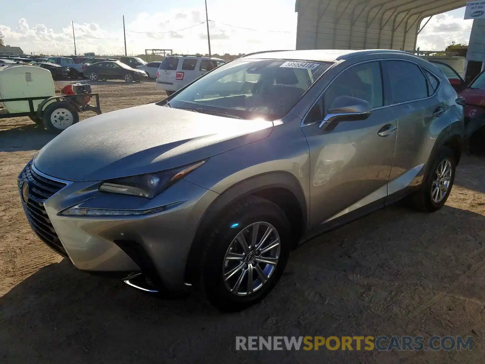 2 Фотография поврежденного автомобиля JTJDARBZXL5007394 LEXUS NX 300 2020