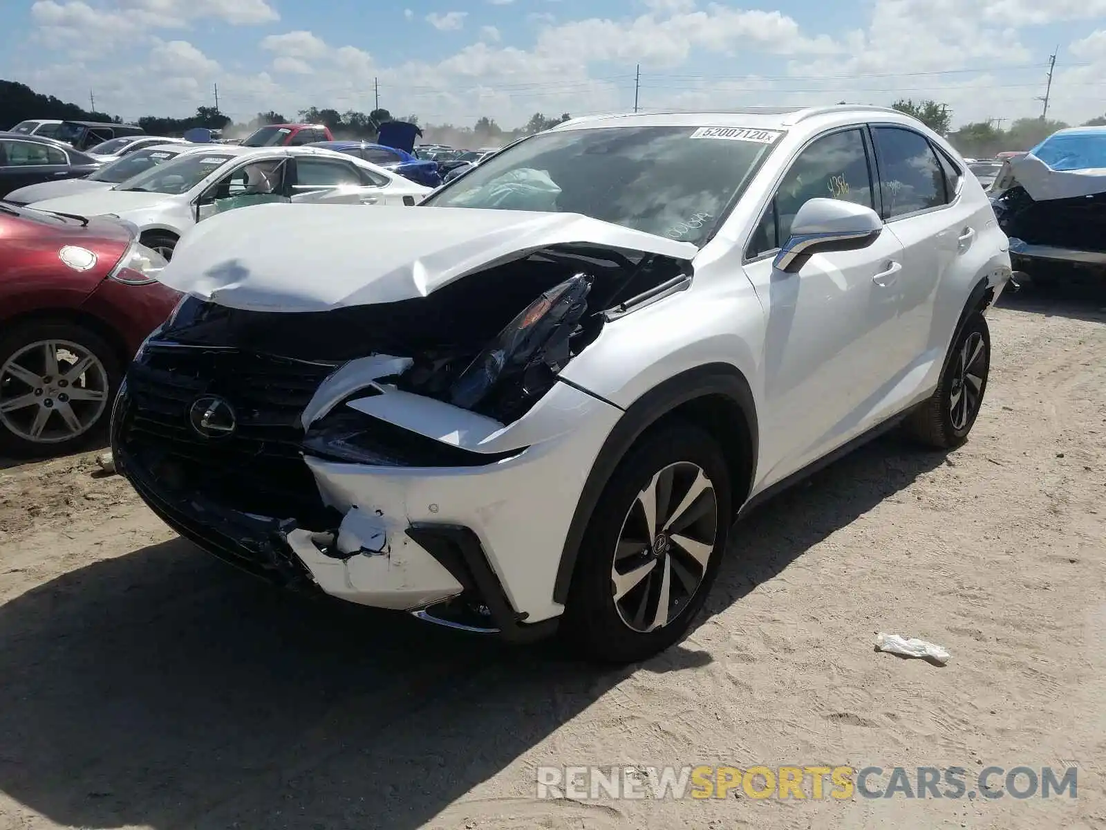 2 Photograph of a damaged car JTJGARBZ0L5001049 LEXUS NX 300 2020