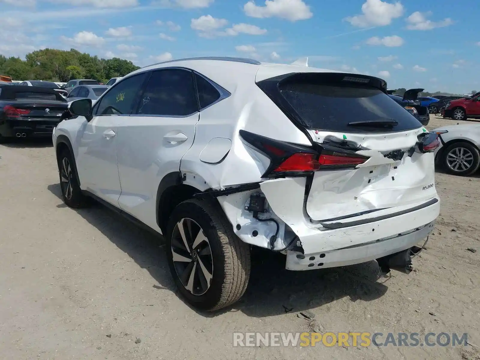 3 Photograph of a damaged car JTJGARBZ0L5001049 LEXUS NX 300 2020