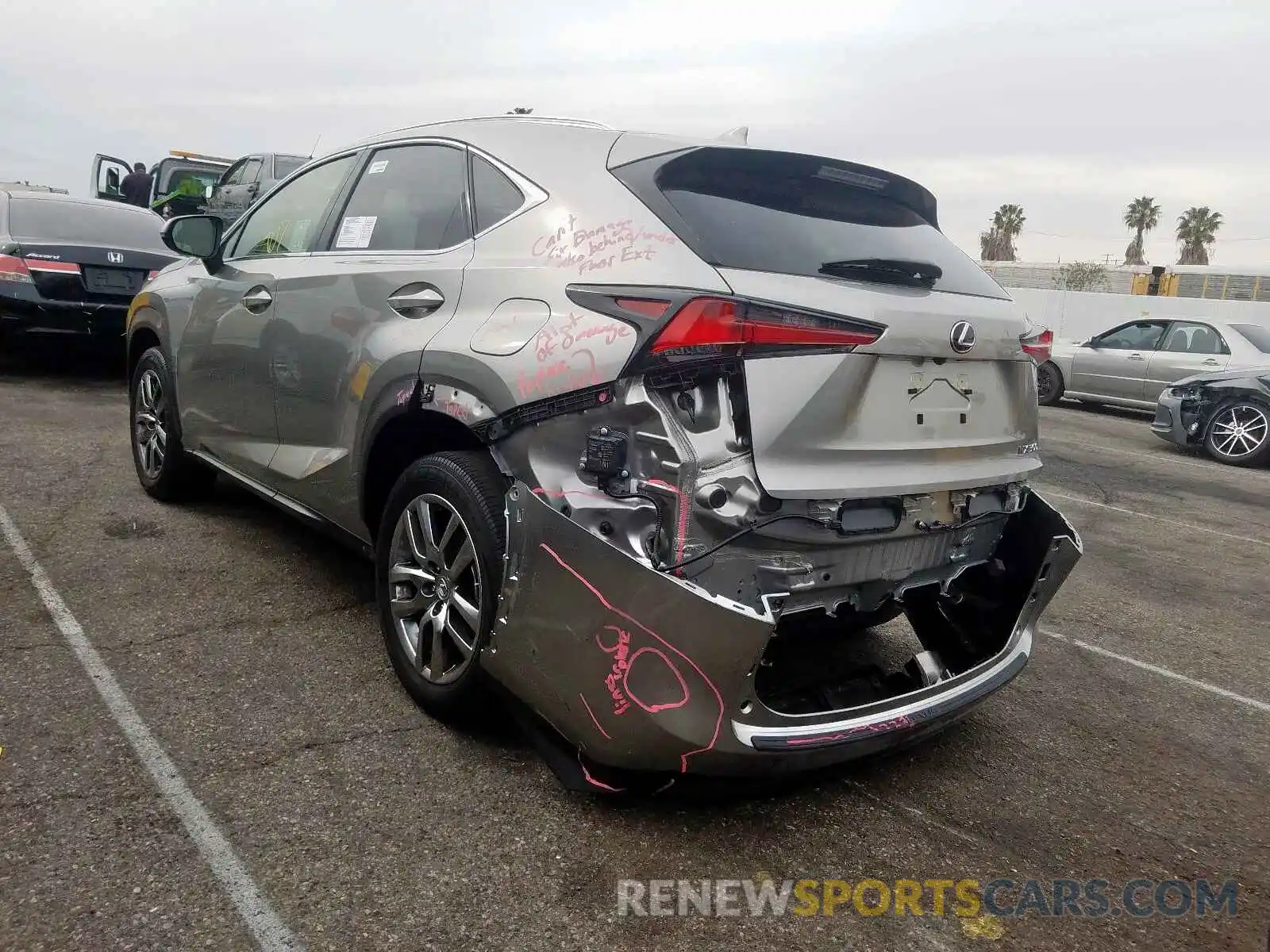 3 Photograph of a damaged car JTJGARBZ0L5009121 LEXUS NX 300 2020