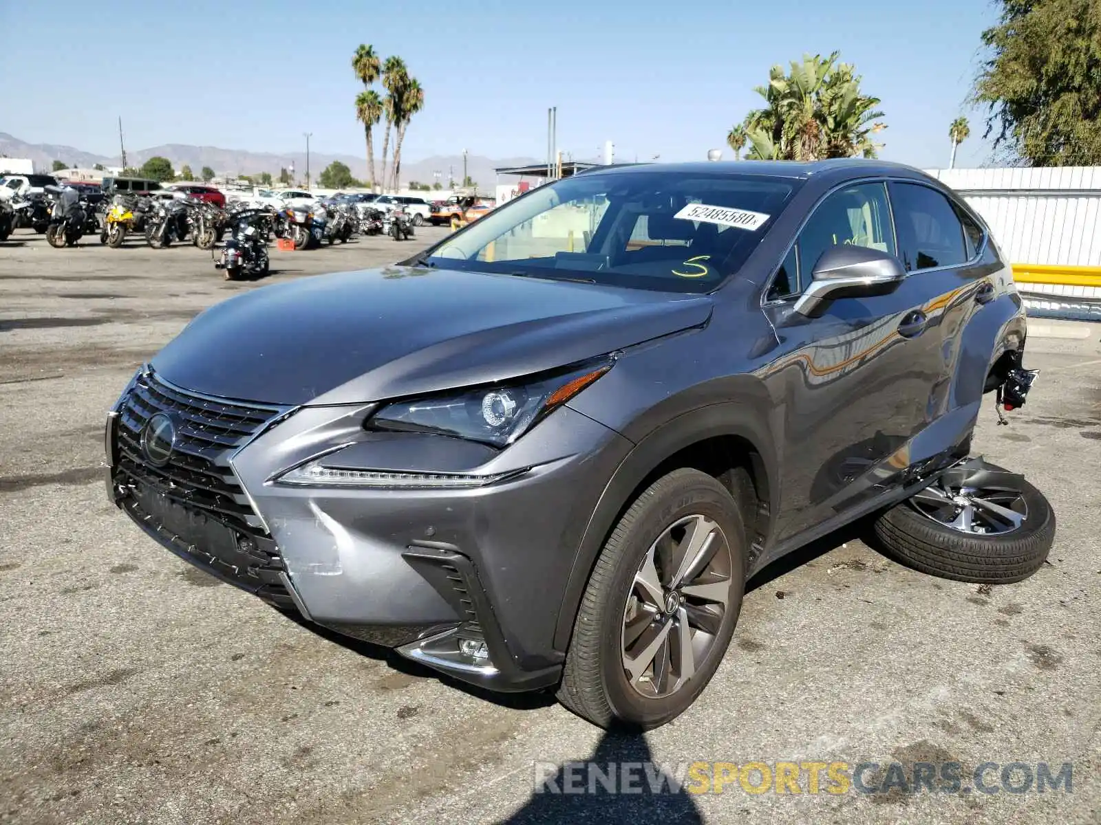 2 Photograph of a damaged car JTJGARBZ1L5018930 LEXUS NX 300 2020