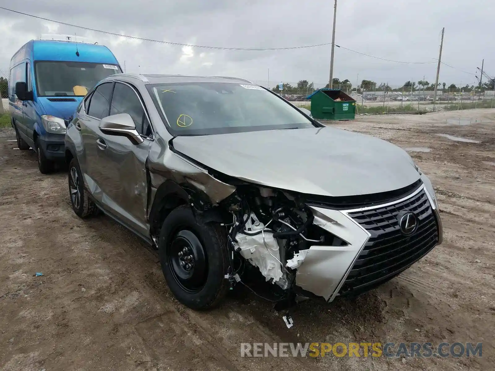 1 Photograph of a damaged car JTJGARBZ2L5006656 LEXUS NX 300 2020