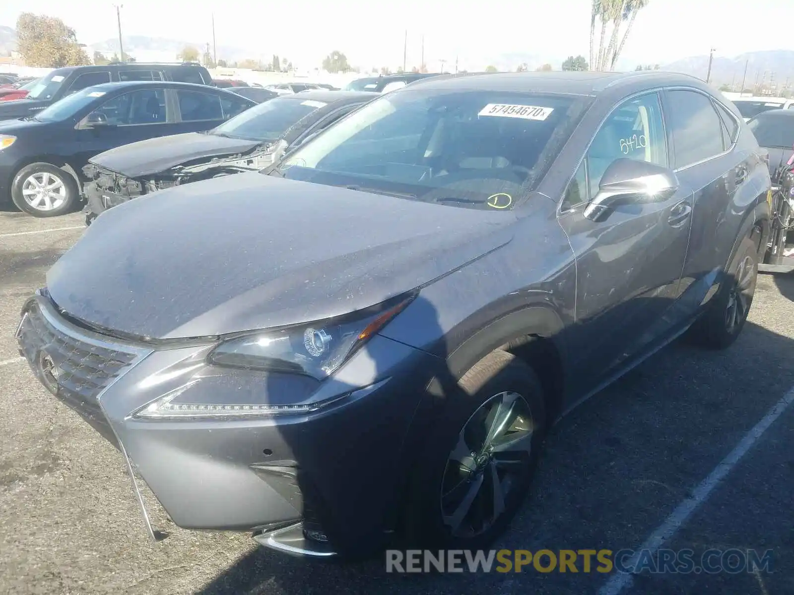 2 Photograph of a damaged car JTJGARBZ3L5007623 LEXUS NX 300 2020