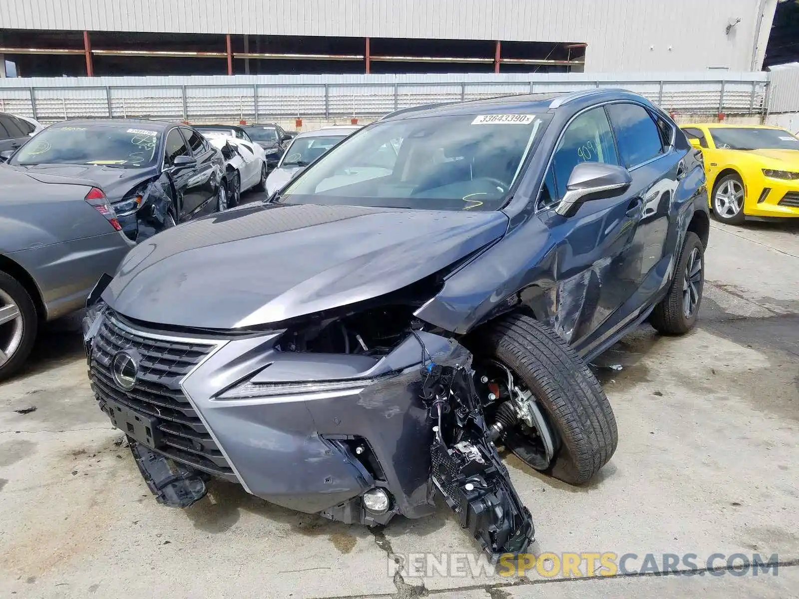 2 Фотография поврежденного автомобиля JTJGARBZ5L2159839 LEXUS NX 300 2020