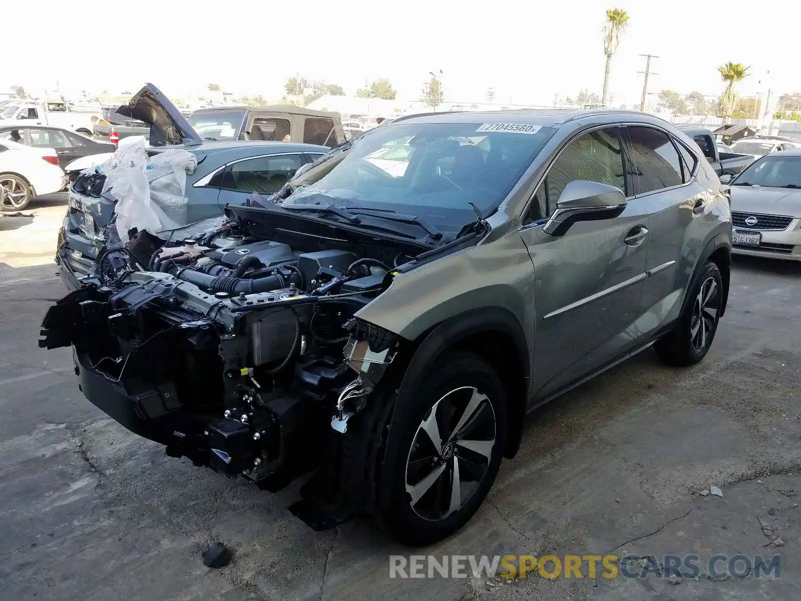 2 Photograph of a damaged car JTJGARBZ8L5004393 LEXUS NX 300 2020