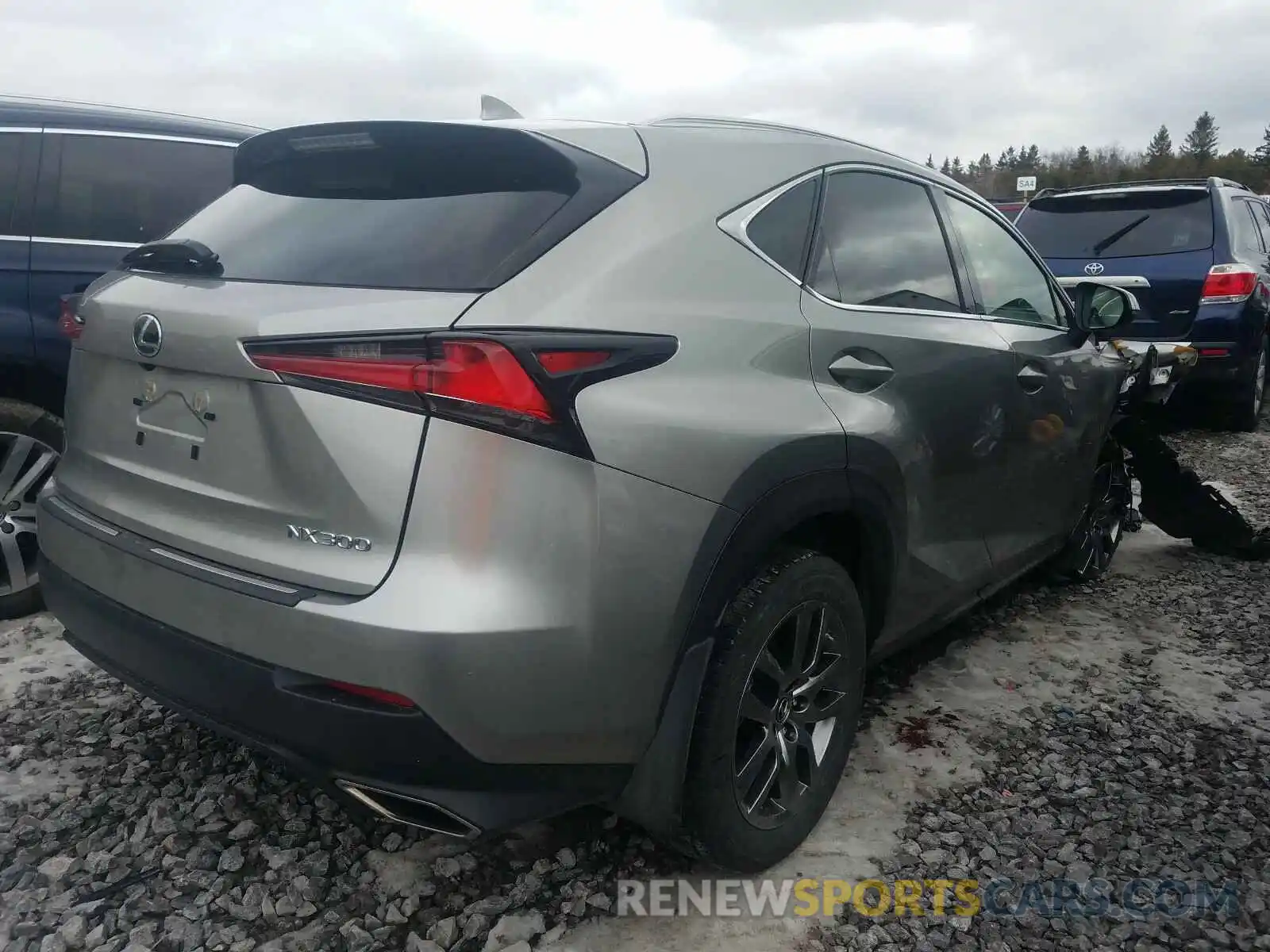 4 Фотография поврежденного автомобиля JTJGARDZ0L2222682 LEXUS NX 300 2020