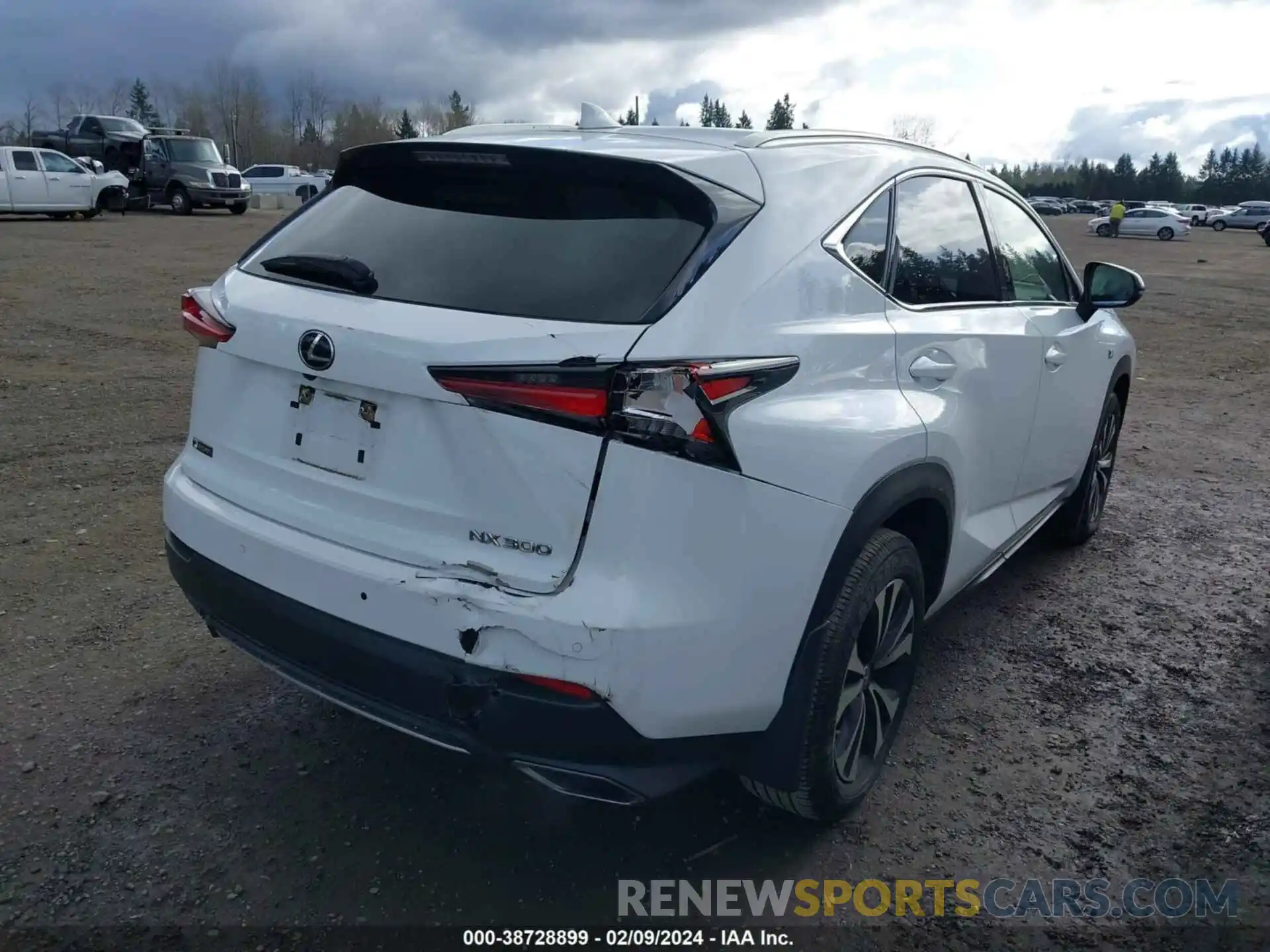 4 Фотография поврежденного автомобиля JTJSARDZ1L5001326 LEXUS NX 300 2020