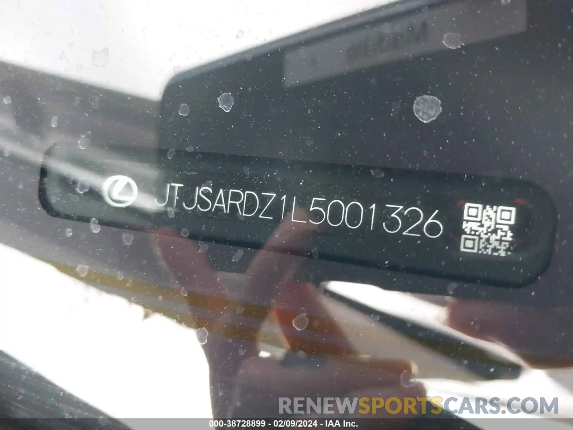 9 Photograph of a damaged car JTJSARDZ1L5001326 LEXUS NX 300 2020