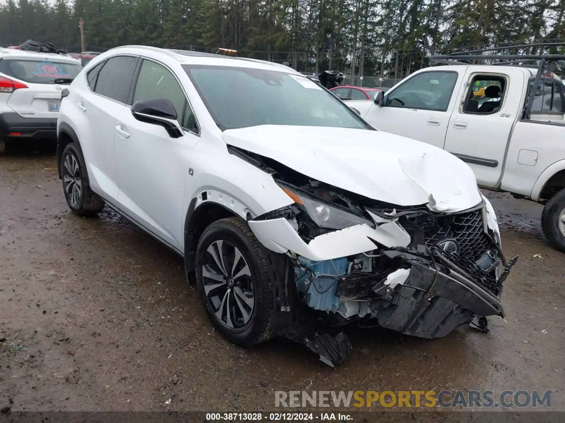 1 Photograph of a damaged car JTJSARDZ8L5000416 LEXUS NX 300 2020