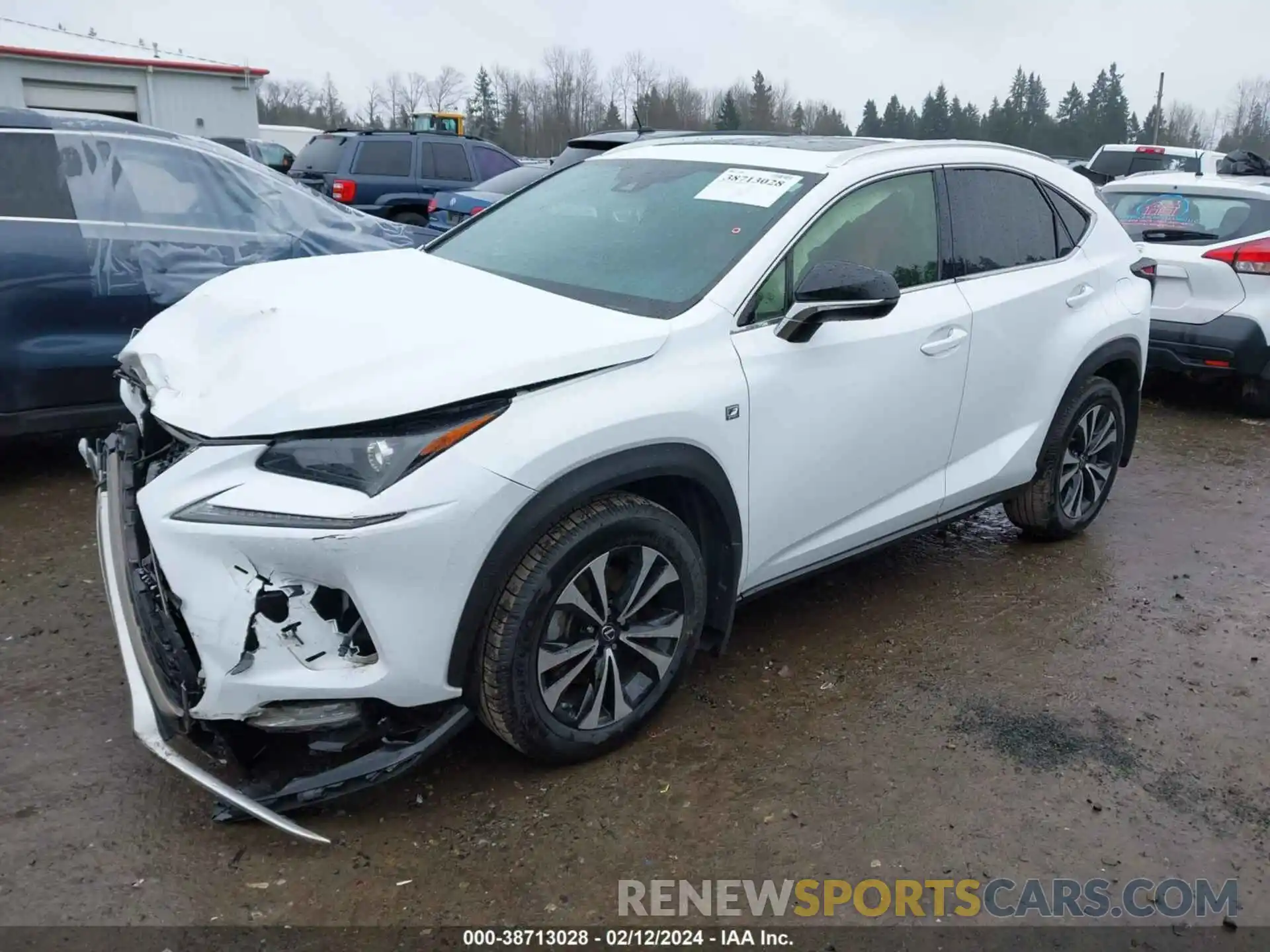 2 Фотография поврежденного автомобиля JTJSARDZ8L5000416 LEXUS NX 300 2020