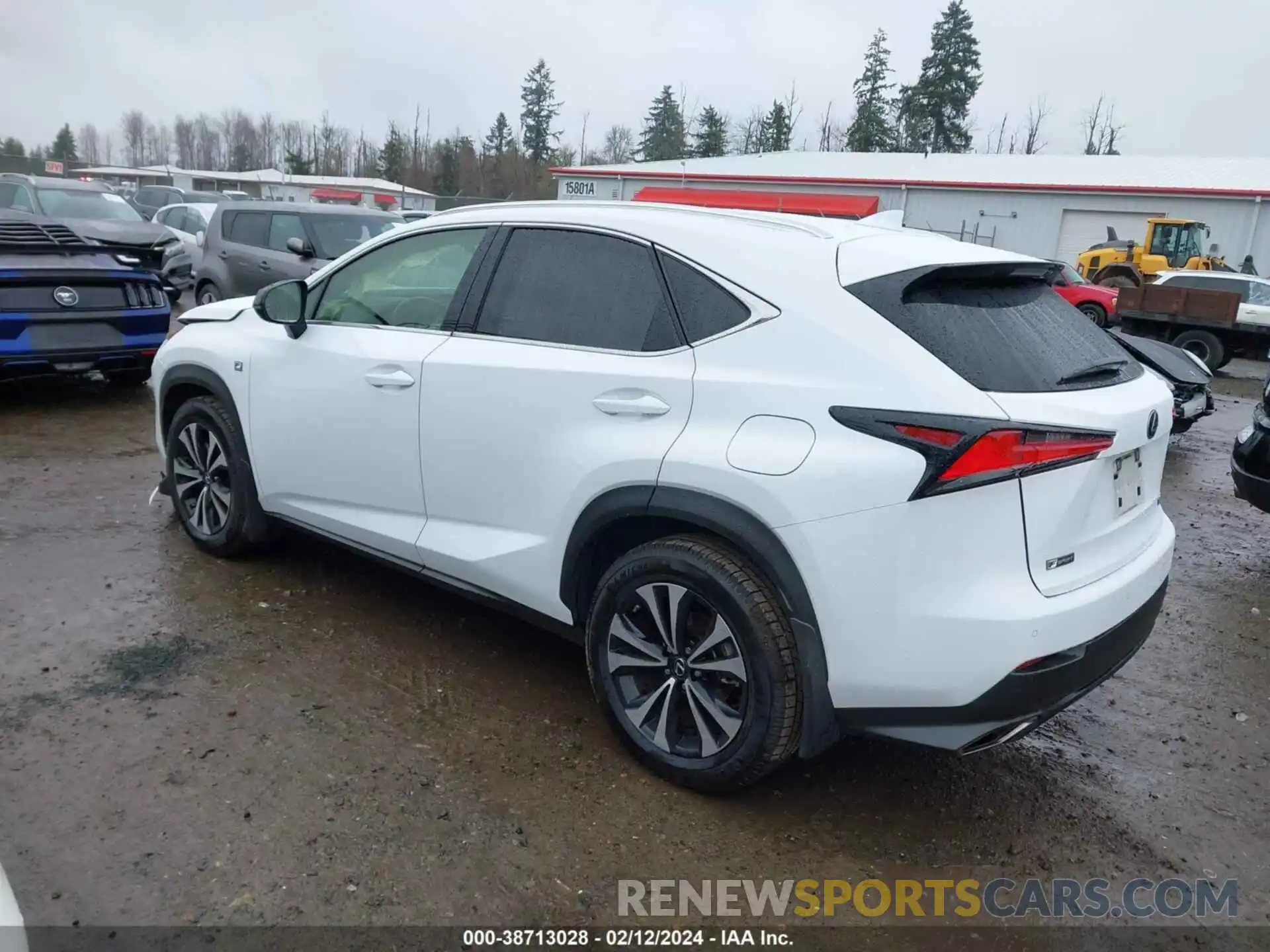 3 Фотография поврежденного автомобиля JTJSARDZ8L5000416 LEXUS NX 300 2020