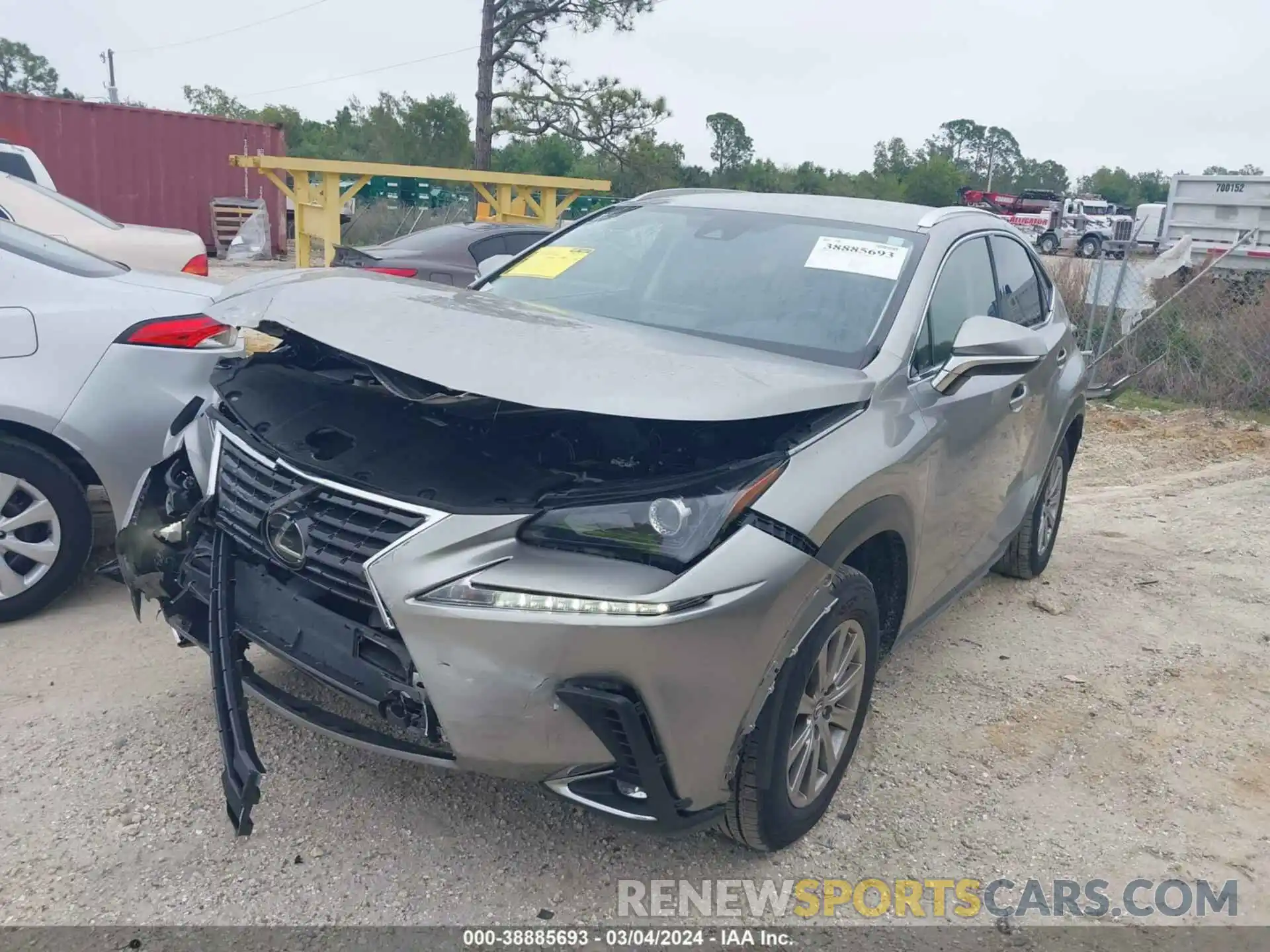 2 Photograph of a damaged car JTJDARBZ2M2180782 LEXUS NX 300 2021