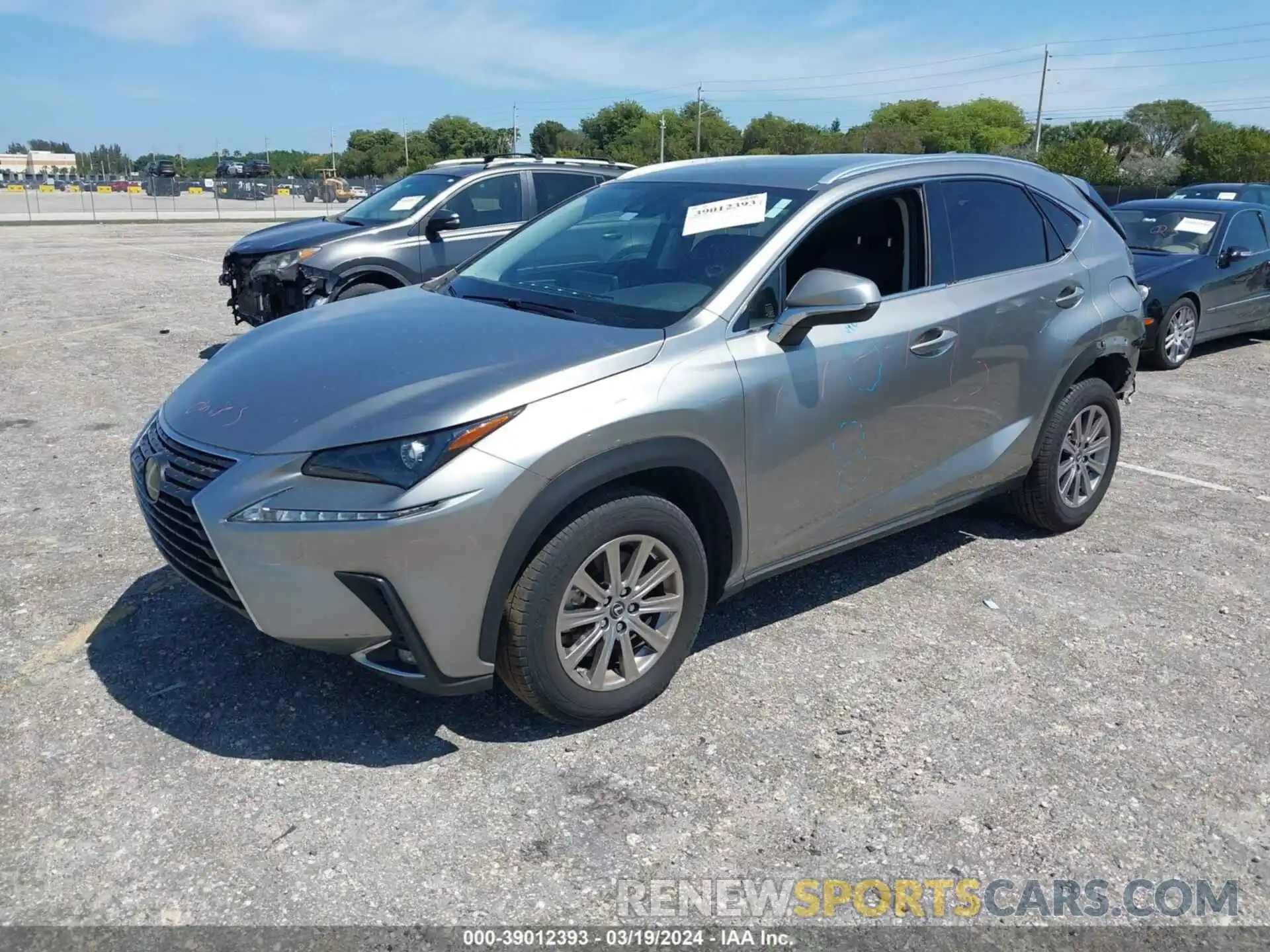 2 Фотография поврежденного автомобиля JTJDARBZ2M2184718 LEXUS NX 300 2021