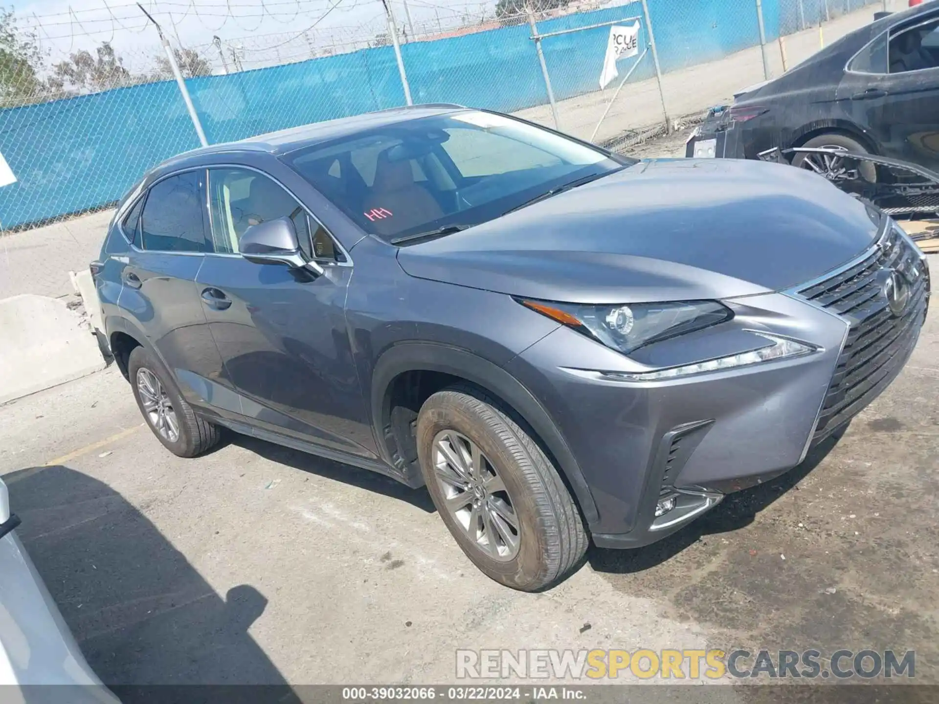 1 Photograph of a damaged car JTJDARBZ4M2196398 LEXUS NX 300 2021