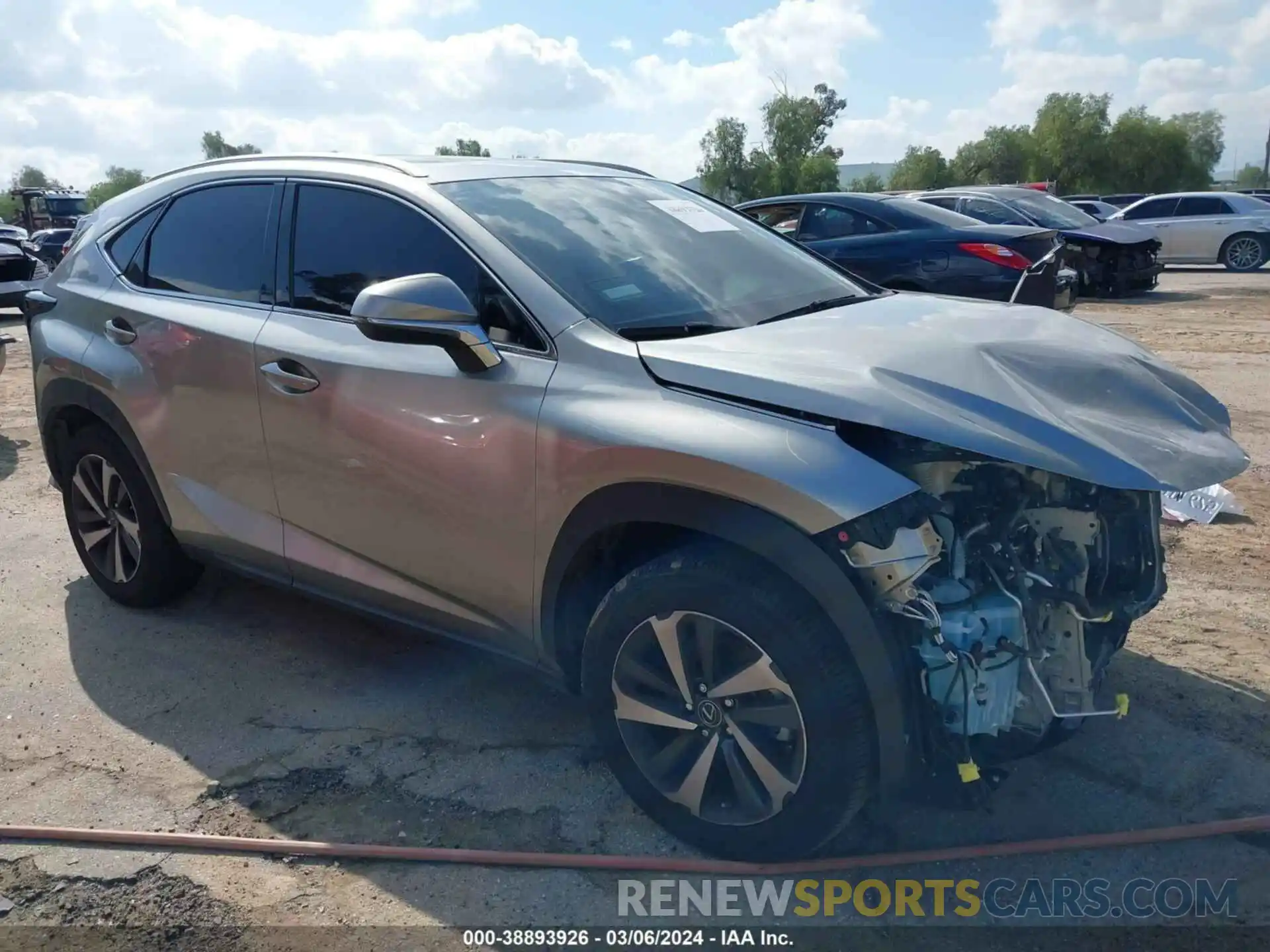 1 Photograph of a damaged car JTJGARBZ6M2181236 LEXUS NX 300 2021