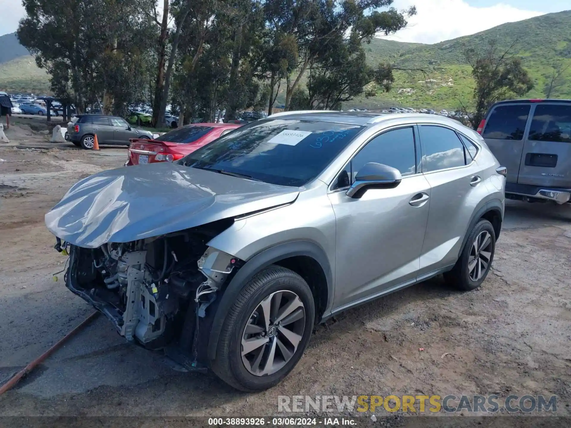 2 Photograph of a damaged car JTJGARBZ6M2181236 LEXUS NX 300 2021