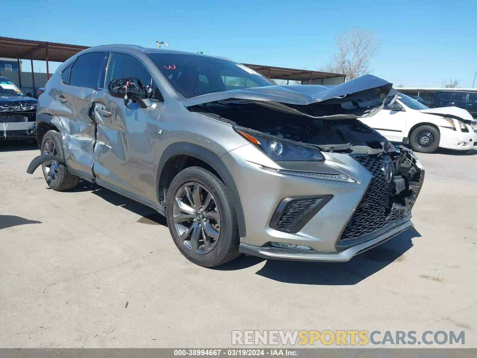 1 Photograph of a damaged car JTJSARBZ3M2190552 LEXUS NX 300 2021