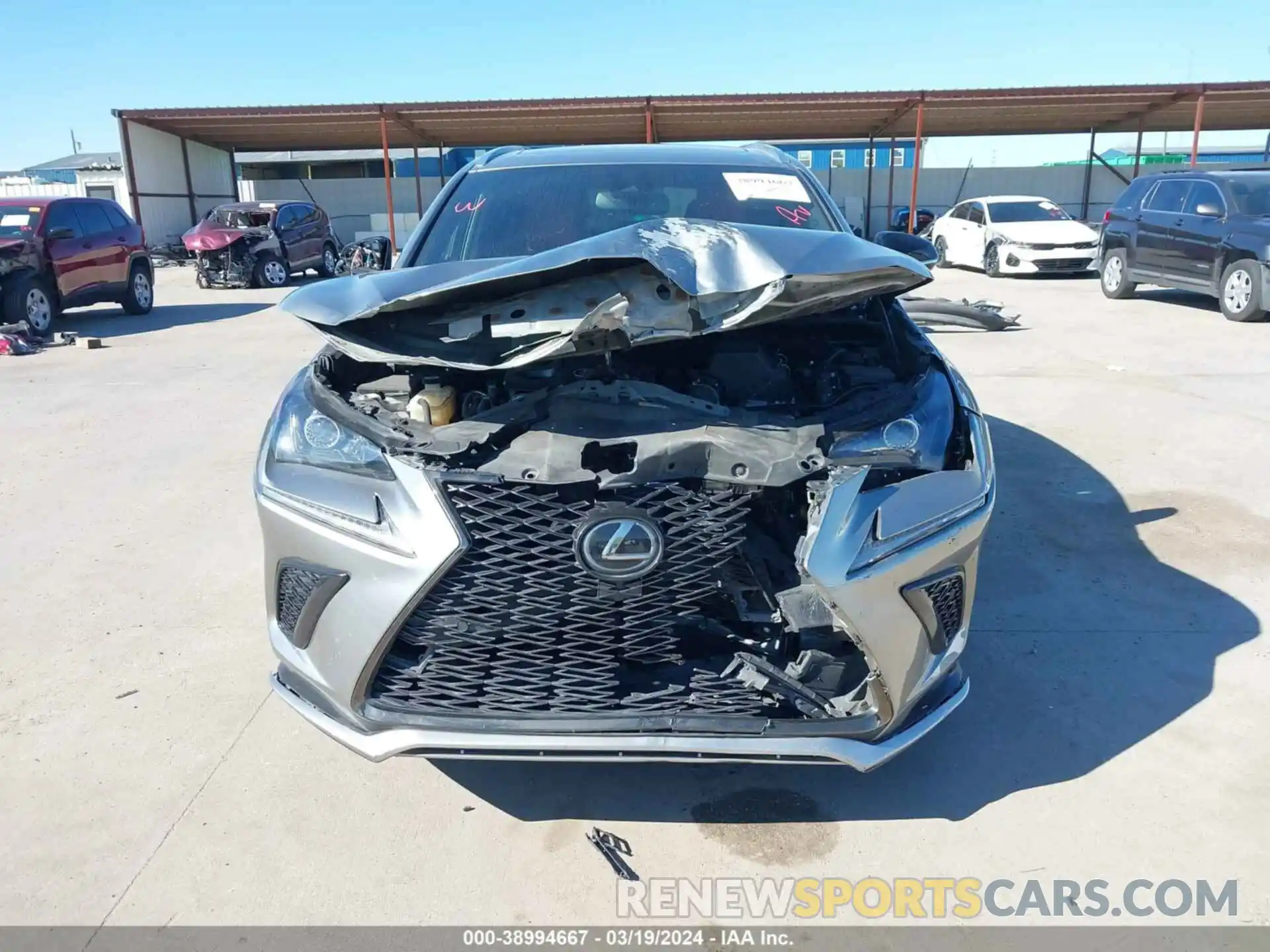 12 Фотография поврежденного автомобиля JTJSARBZ3M2190552 LEXUS NX 300 2021