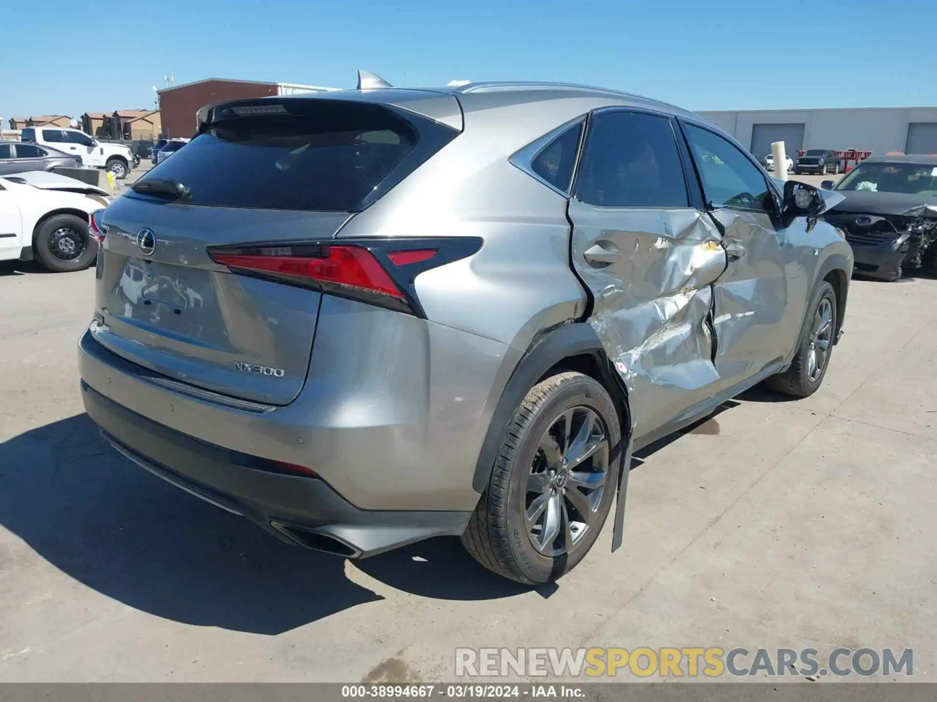 4 Photograph of a damaged car JTJSARBZ3M2190552 LEXUS NX 300 2021