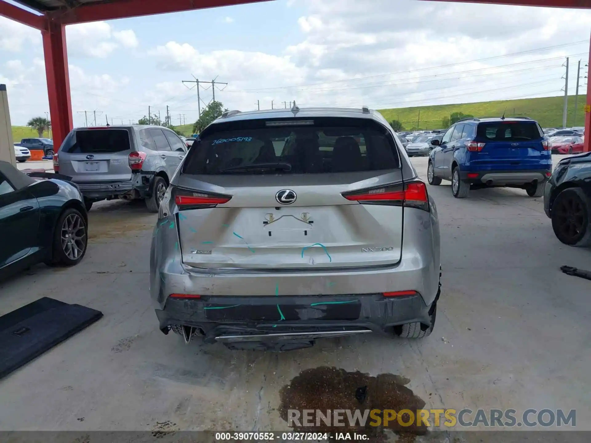 17 Photograph of a damaged car JTJSARBZ6M2185877 LEXUS NX 300 2021