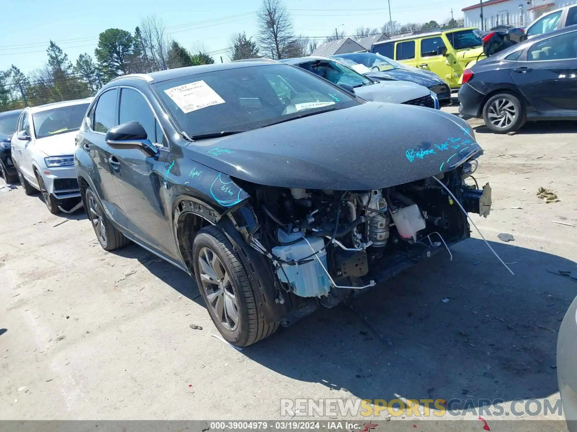 1 Photograph of a damaged car JTJSARBZ6M2201382 LEXUS NX 300 2021