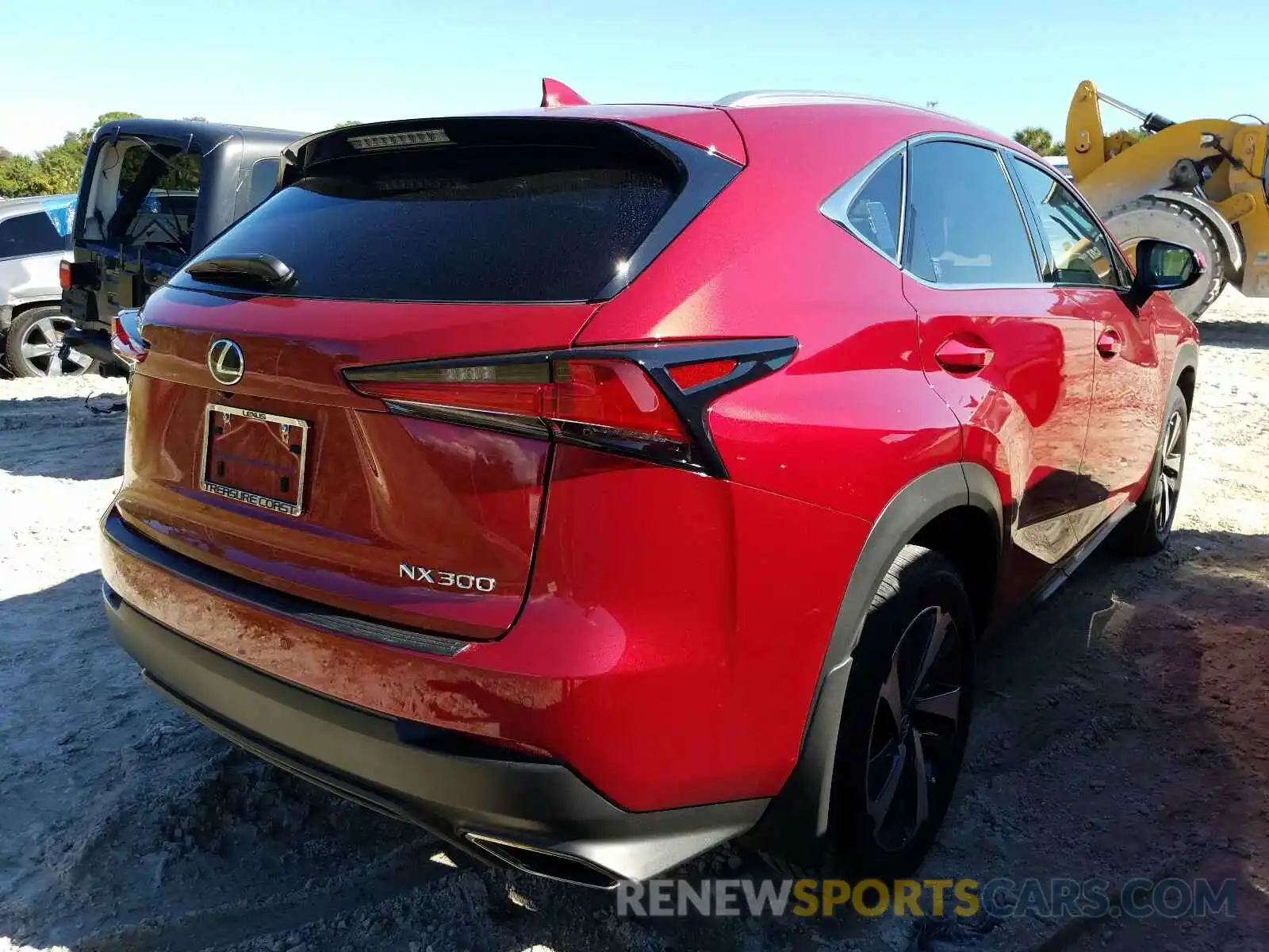 4 Фотография поврежденного автомобиля JTJBARBZ0K2181319 LEXUS NX 300 BAS 2019