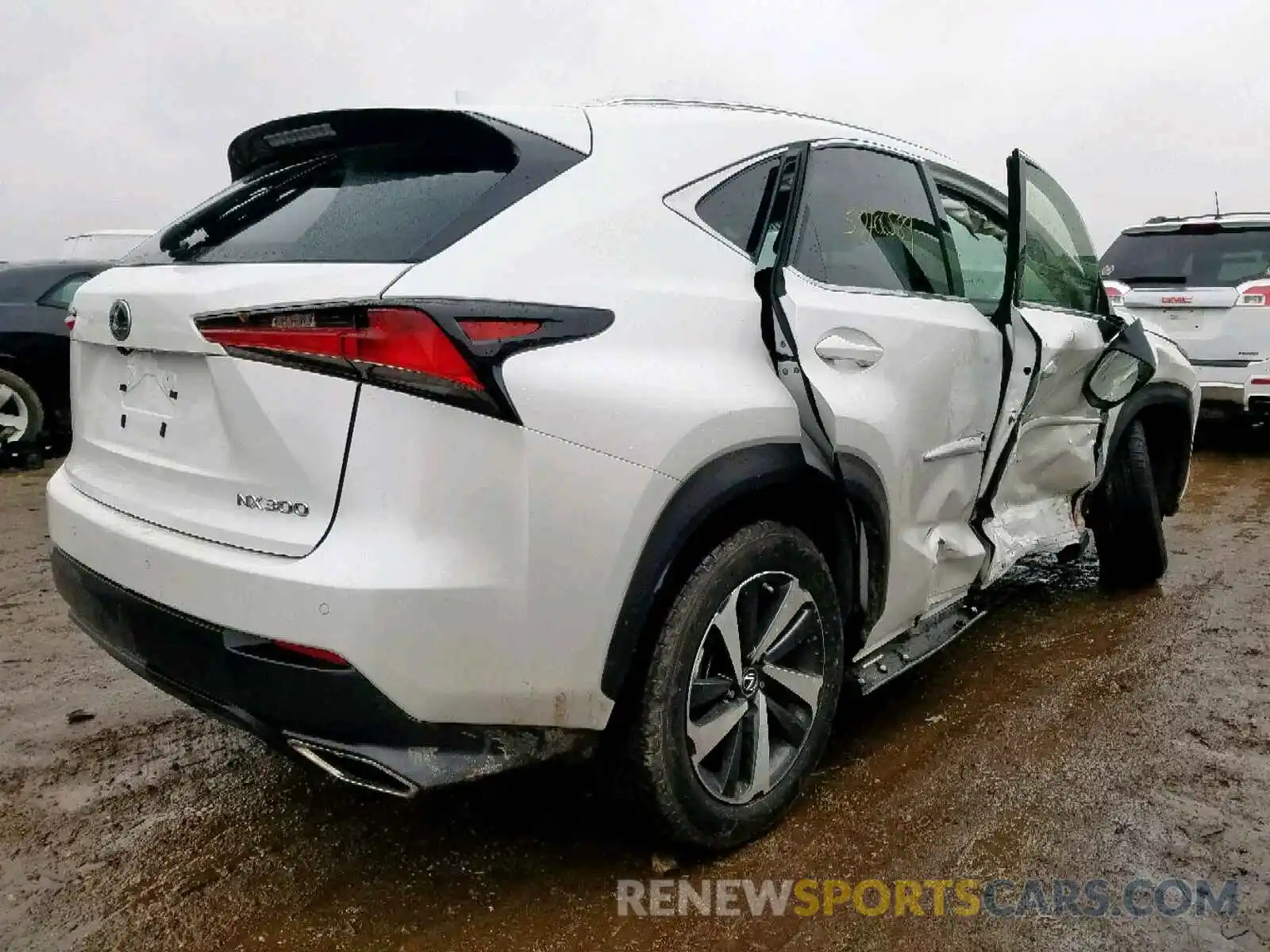 4 Фотография поврежденного автомобиля JTJBARBZ0K2202427 LEXUS NX 300 BAS 2019