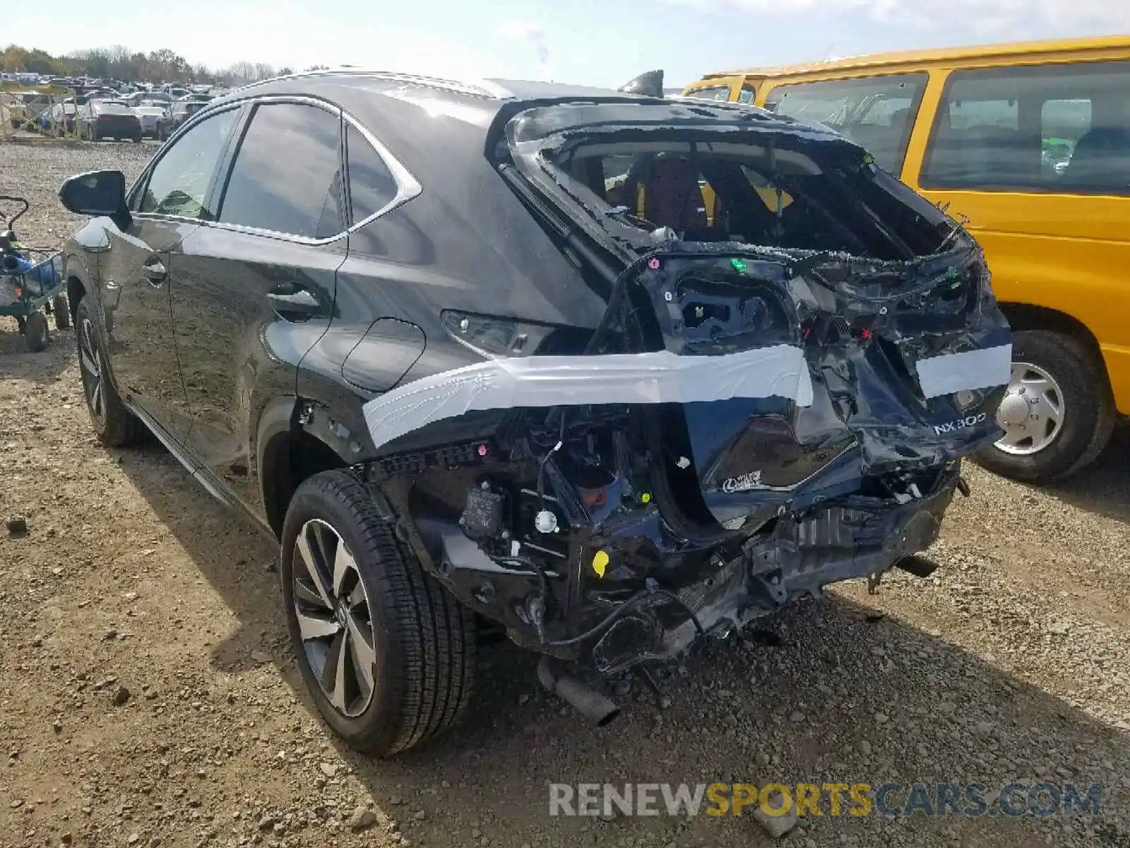 3 Фотография поврежденного автомобиля JTJBARBZ1K2204316 LEXUS NX 300 BAS 2019