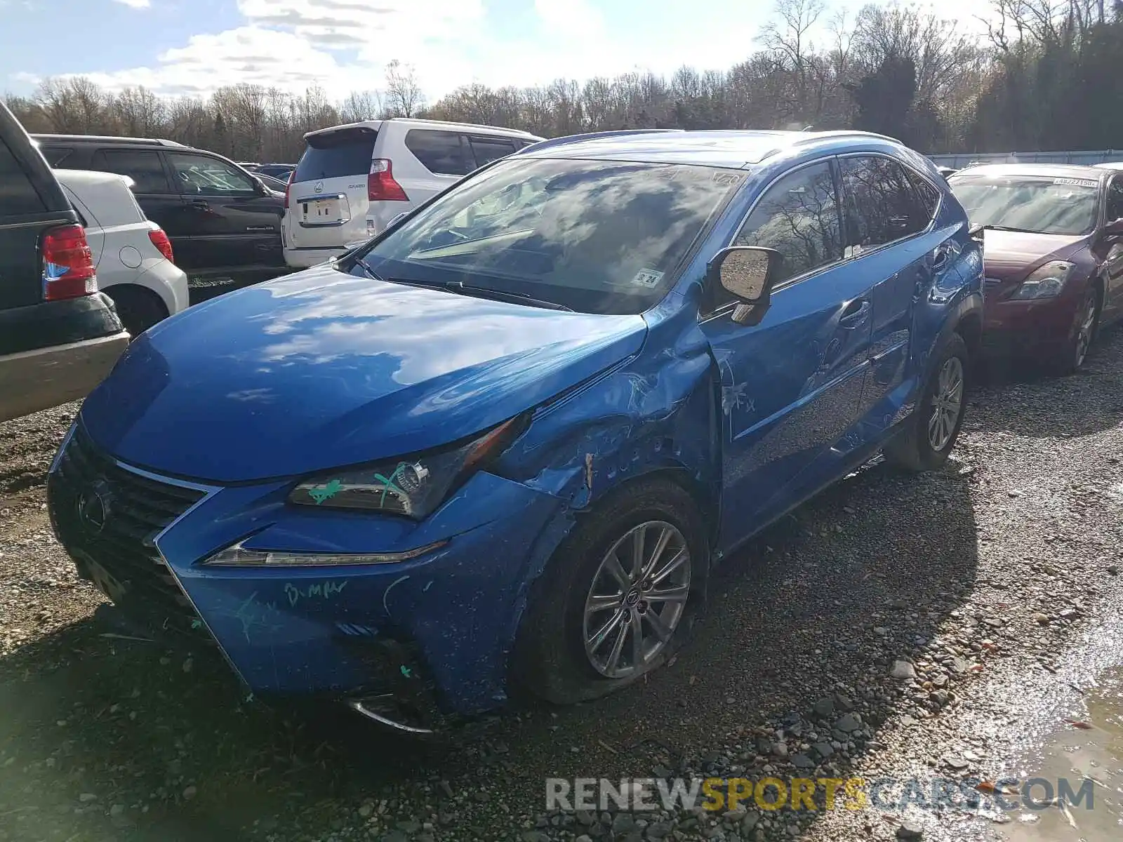 2 Photograph of a damaged car JTJBARBZ2K2196114 LEXUS NX 300 BAS 2019