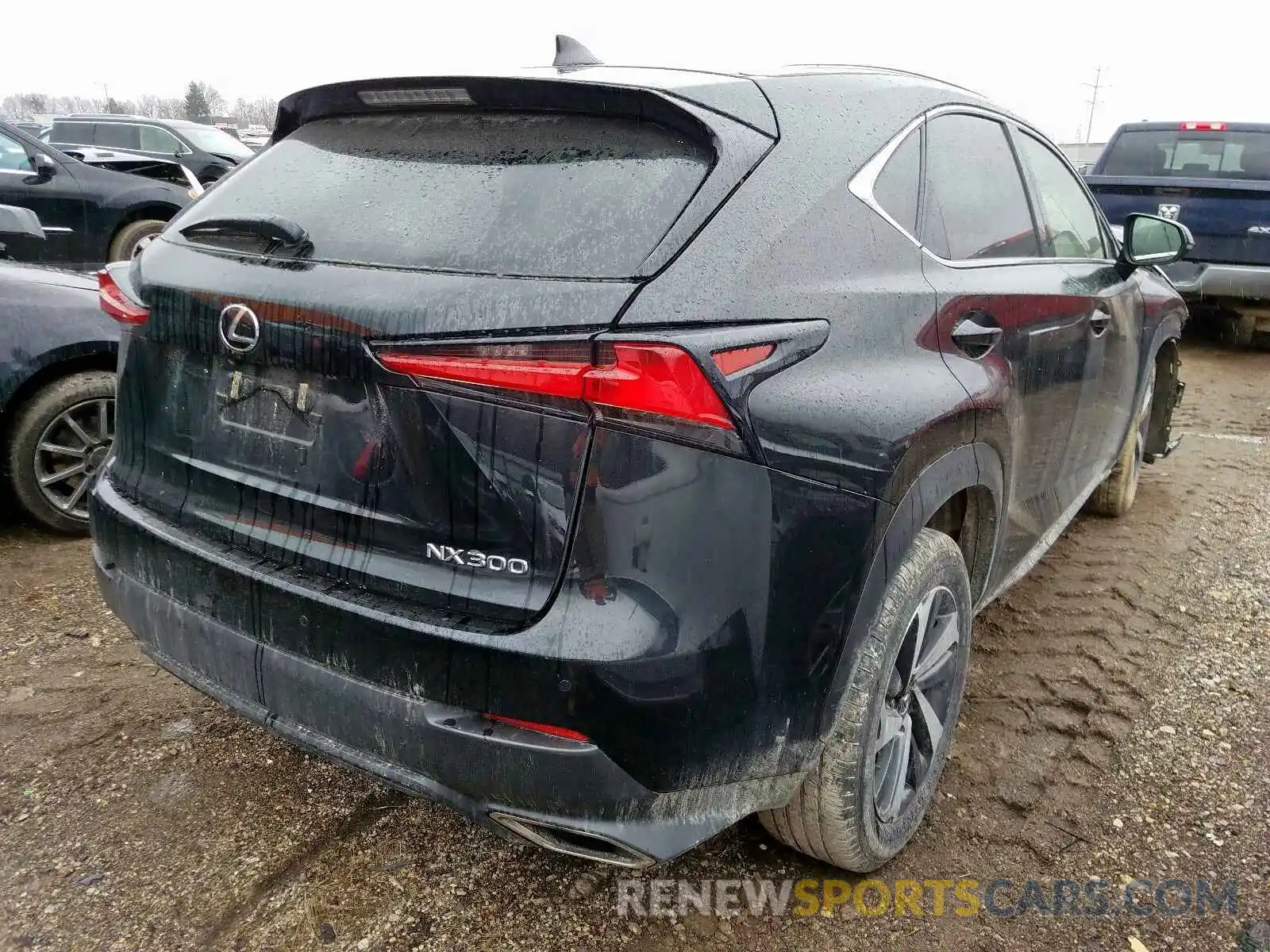 4 Фотография поврежденного автомобиля JTJBARBZ3K2202471 LEXUS NX 300 BAS 2019