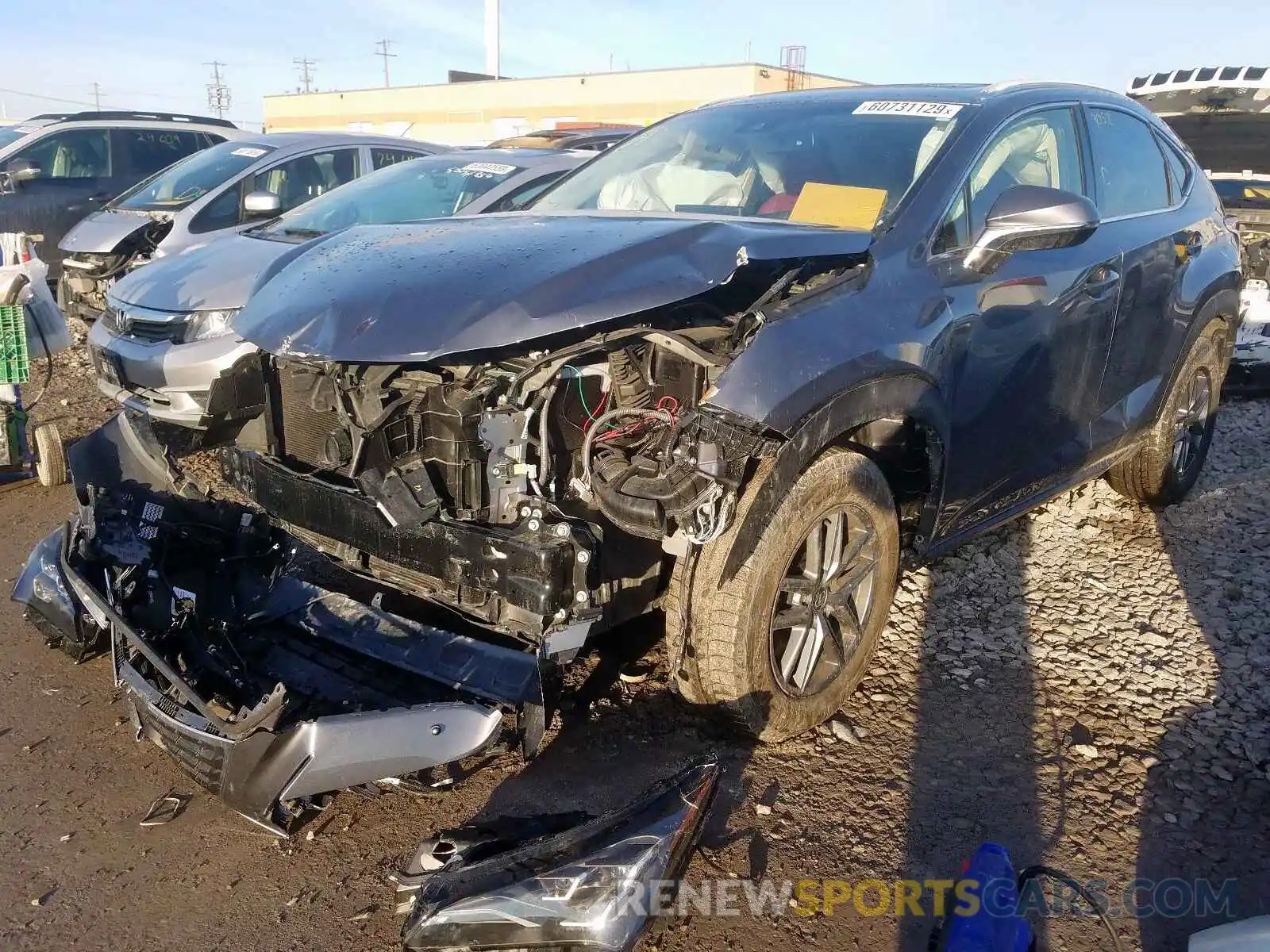 2 Photograph of a damaged car JTJBARBZ3K2209324 LEXUS NX 300 BAS 2019