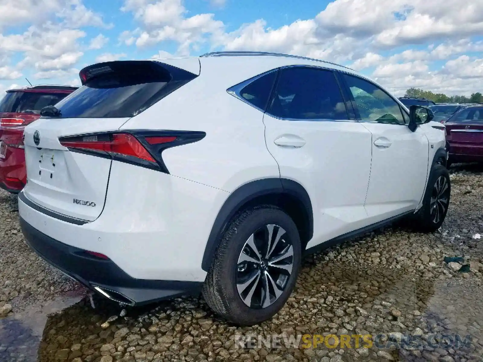 4 Фотография поврежденного автомобиля JTJBARBZ3K2213468 LEXUS NX 300 BAS 2019