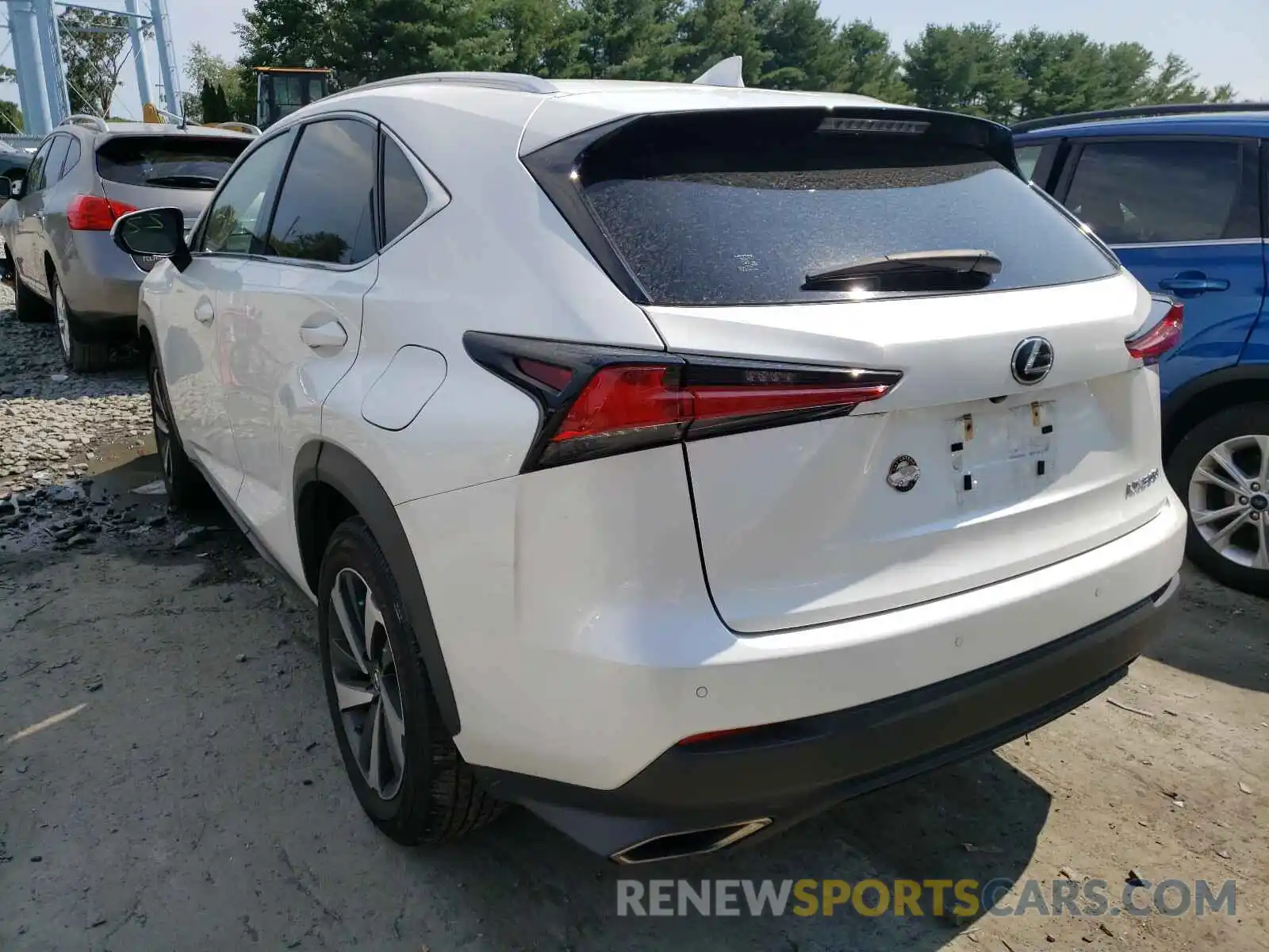 3 Фотография поврежденного автомобиля JTJBARBZ5K2192395 LEXUS NX 300 BAS 2019