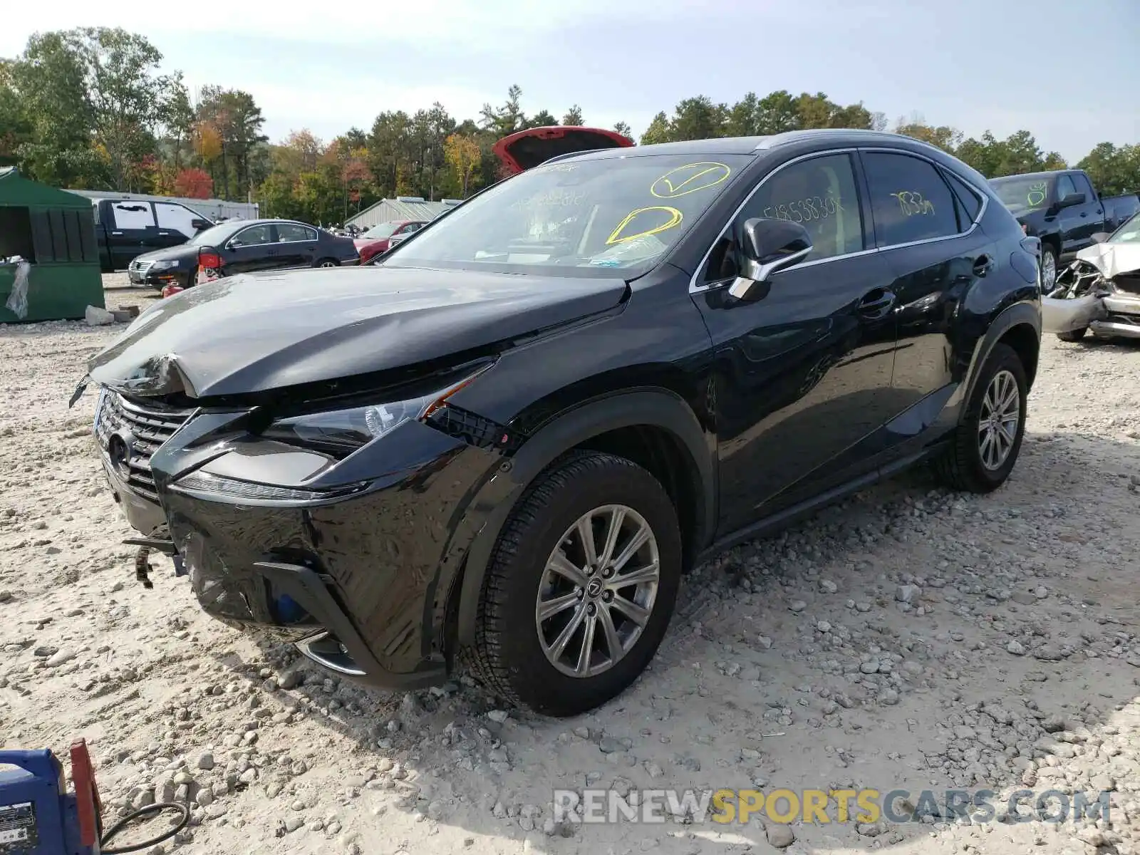 2 Фотография поврежденного автомобиля JTJBARBZ5K2215027 LEXUS NX 300 BAS 2019