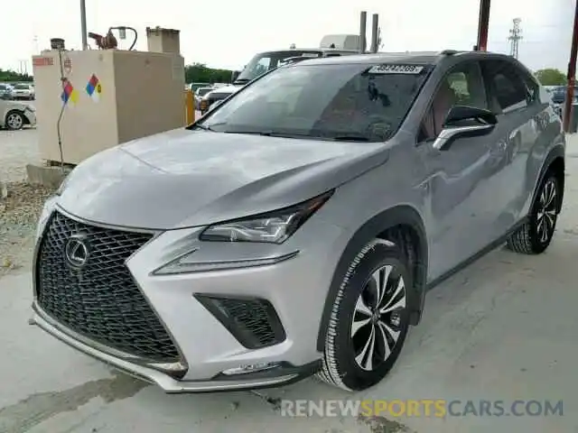 2 Фотография поврежденного автомобиля JTJBARBZ6K2196584 LEXUS NX 300 BAS 2019