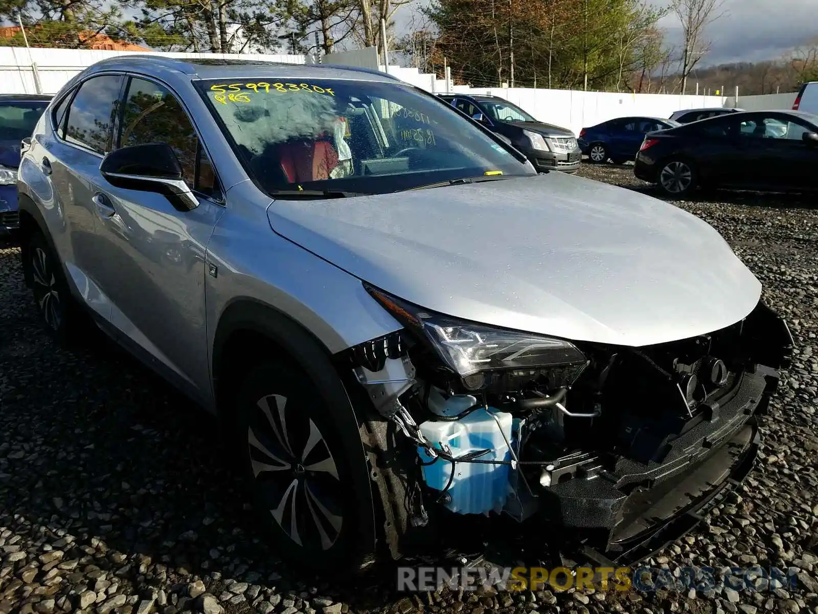 1 Photograph of a damaged car JTJBARBZ7K2199641 LEXUS NX 300 BAS 2019