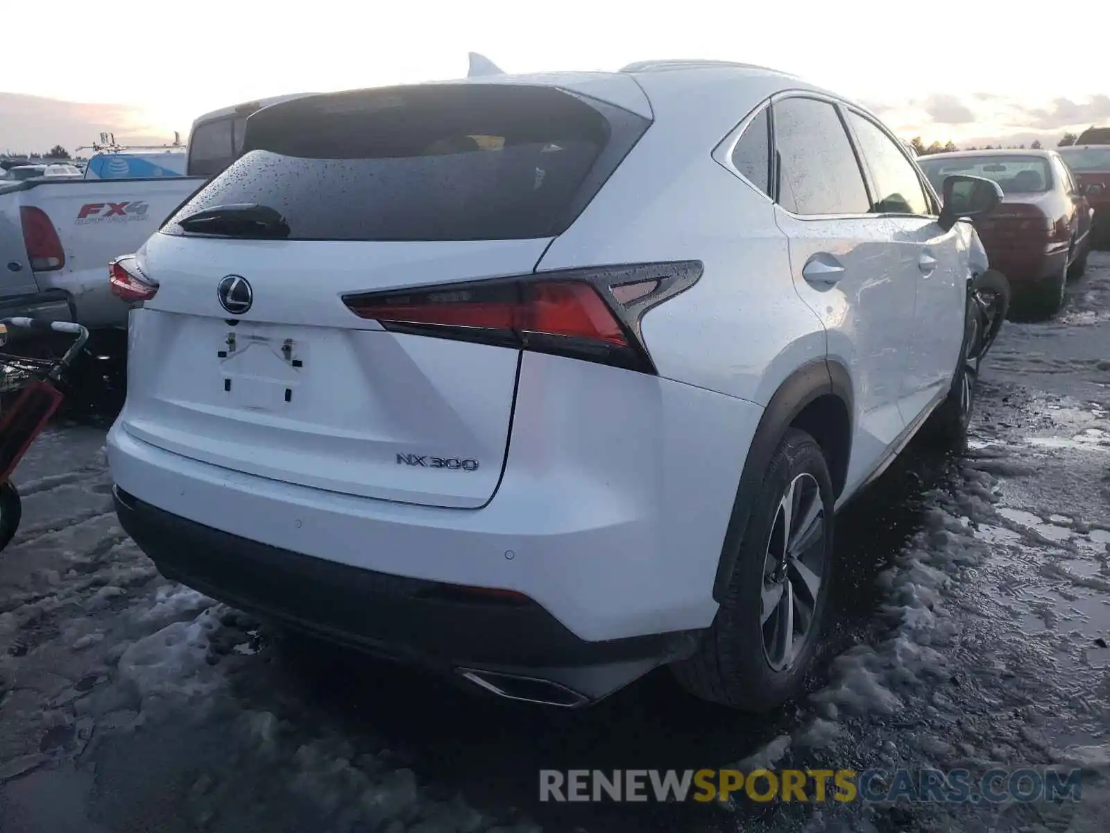 4 Фотография поврежденного автомобиля JTJBARBZ8K2184890 LEXUS NX 300 BAS 2019