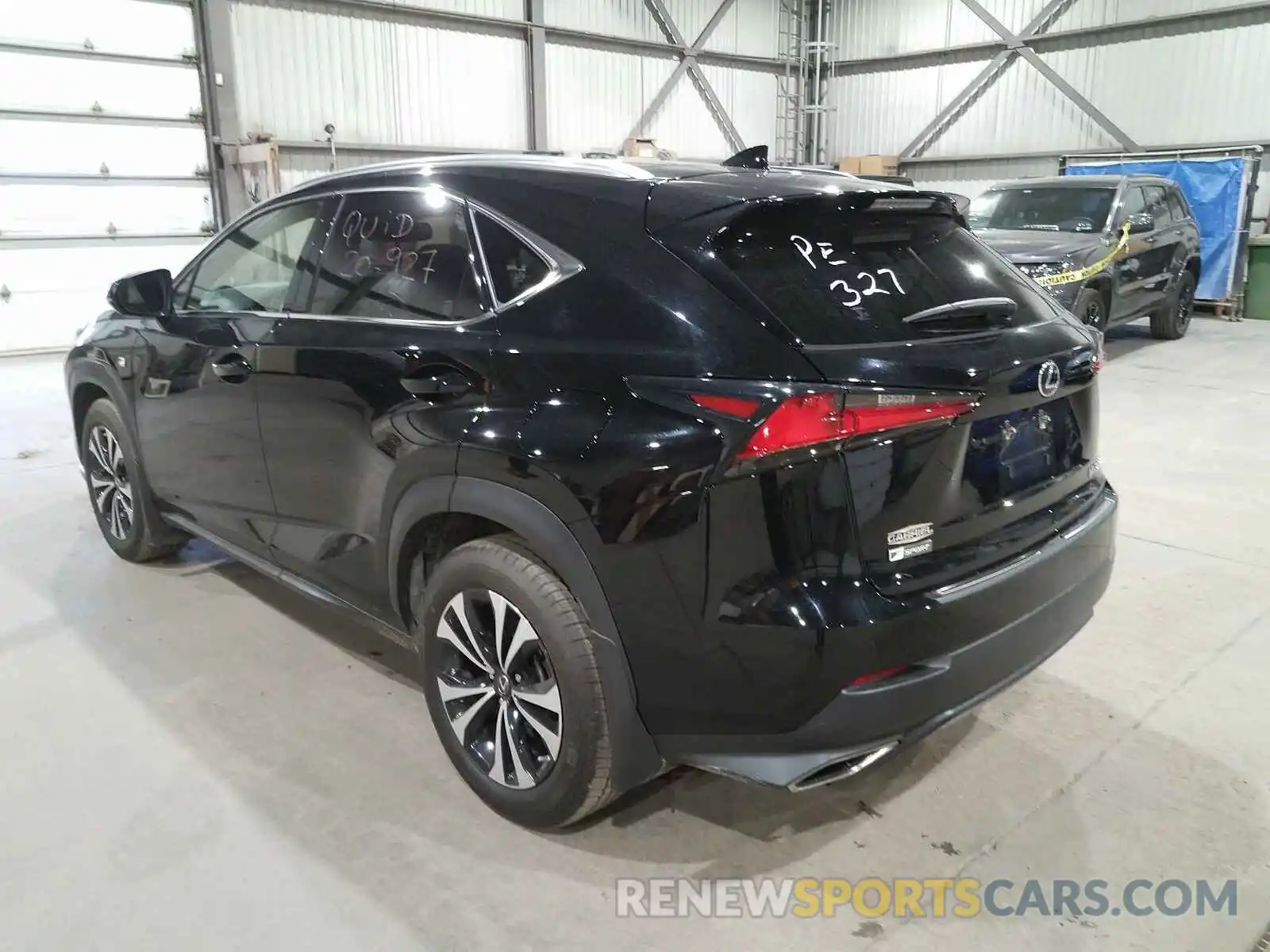 3 Фотография поврежденного автомобиля JTJBARBZ8K2199499 LEXUS NX 300 BAS 2019