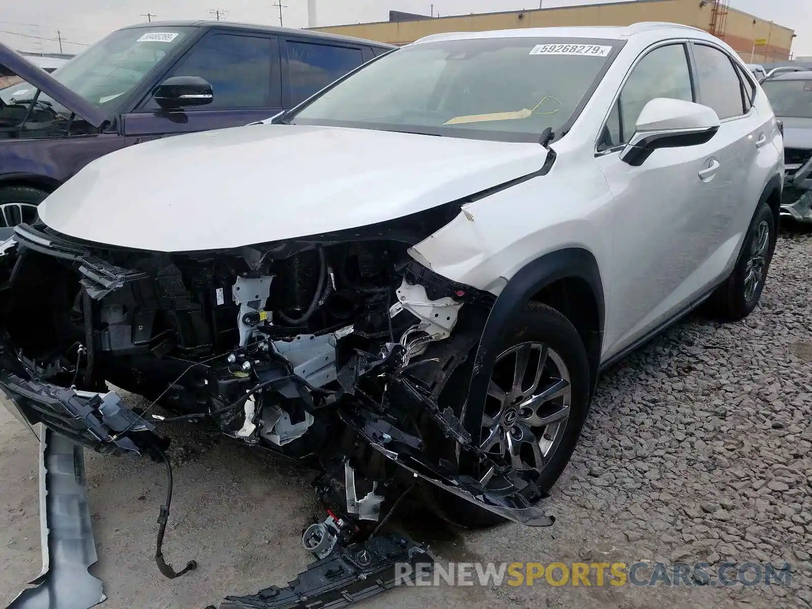 2 Фотография поврежденного автомобиля JTJBARBZ8K2204670 LEXUS NX 300 BAS 2019