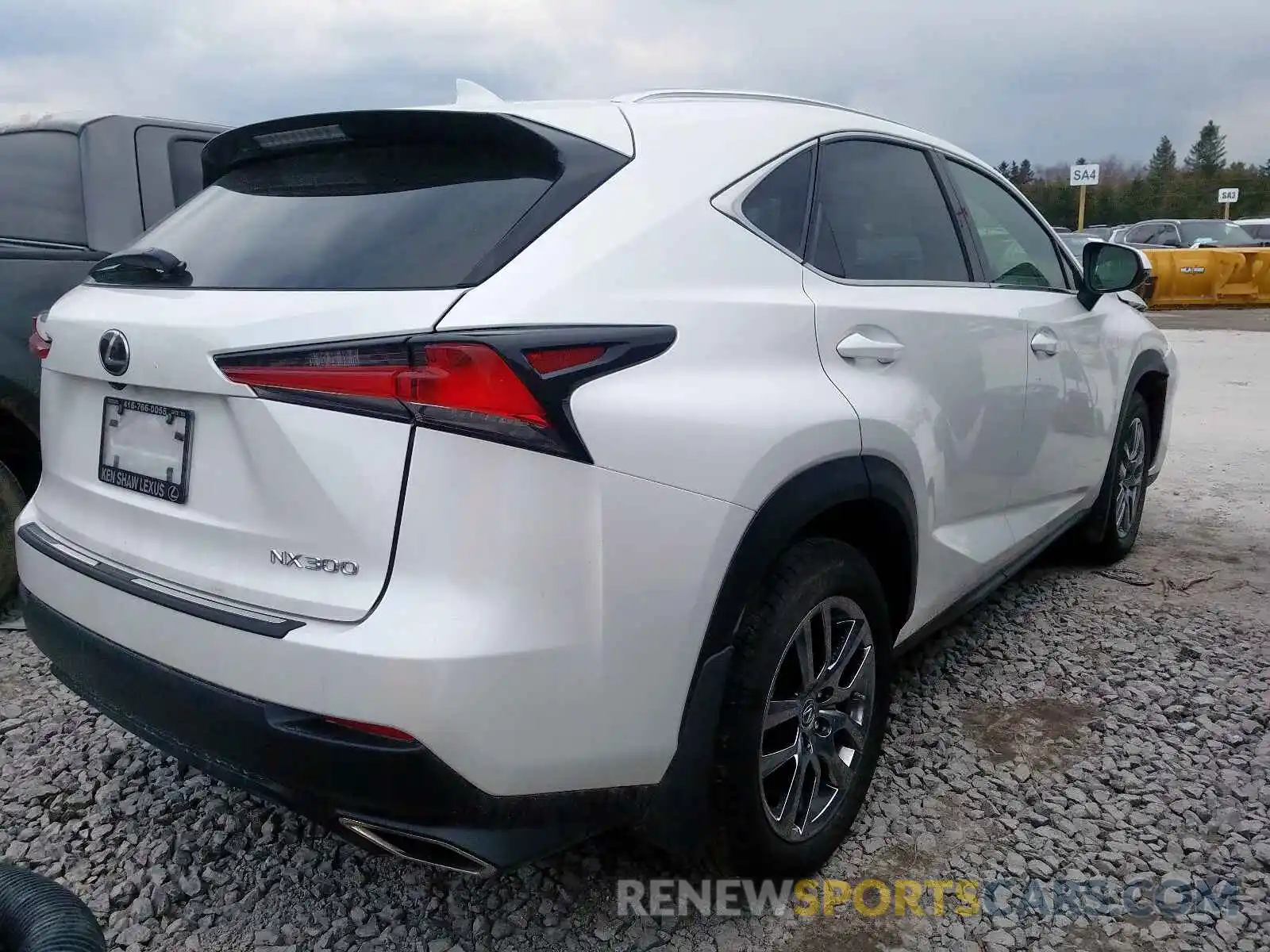 4 Фотография поврежденного автомобиля JTJBARBZ8K2204670 LEXUS NX 300 BAS 2019